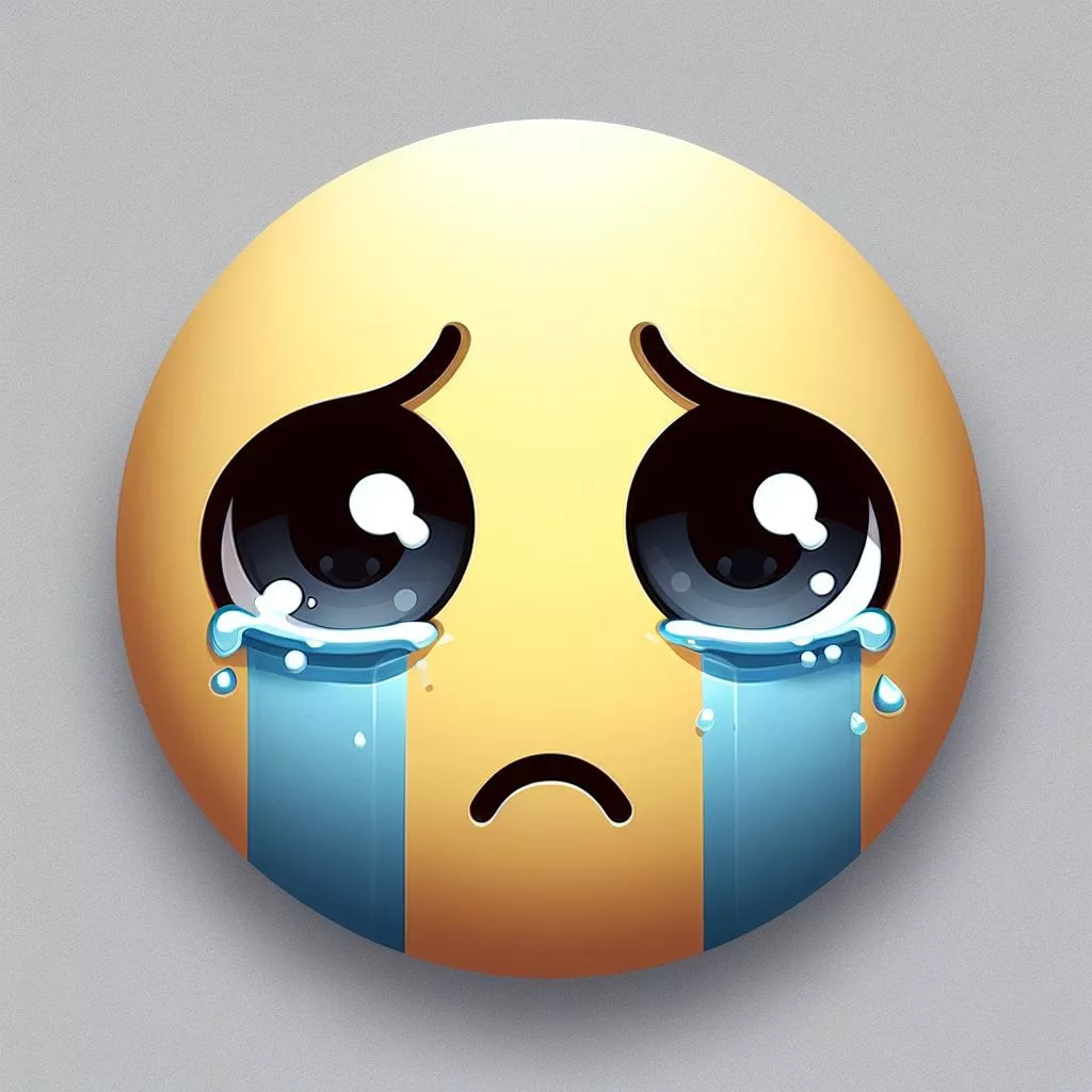 Sad Emoji DP For WhatsApp