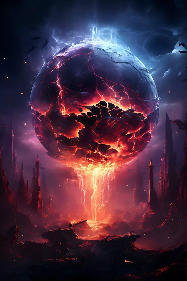 Earth Anime Displate Poster wallart