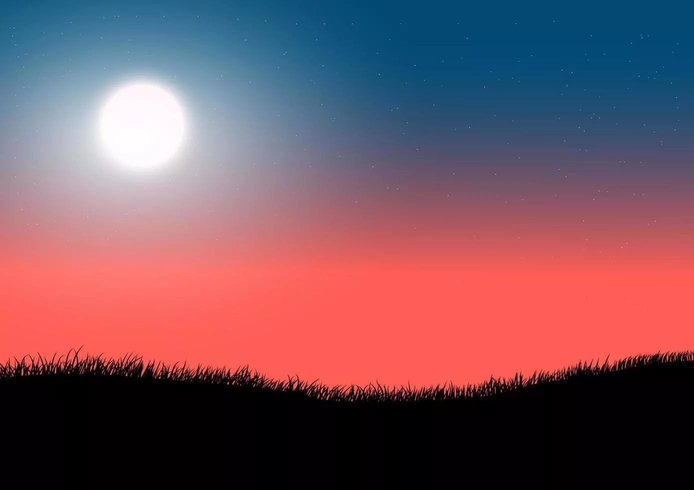 graphics drawing silhouette super moon