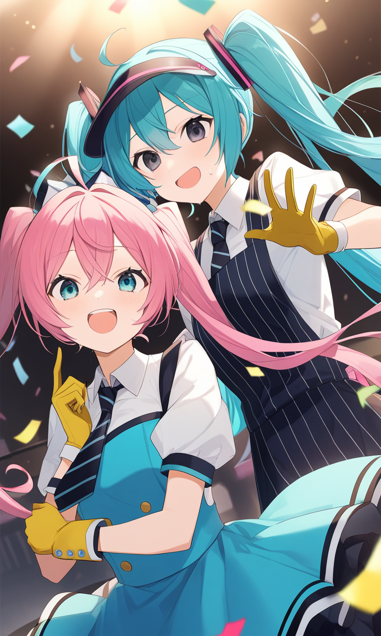 Hatsune Miku and Kasane Teto