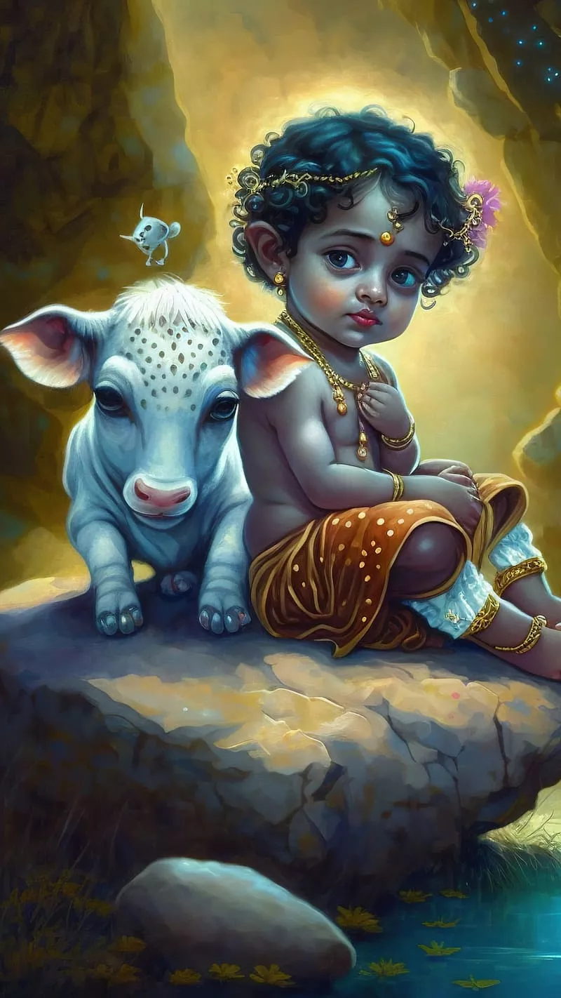 Lord krishna shop baby image
