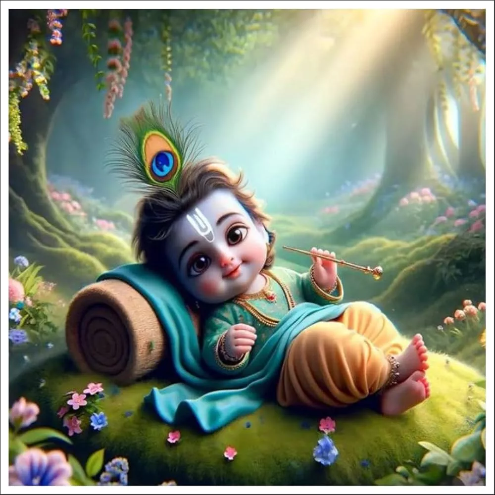 Luxe decore Baby Krishna Sleeping