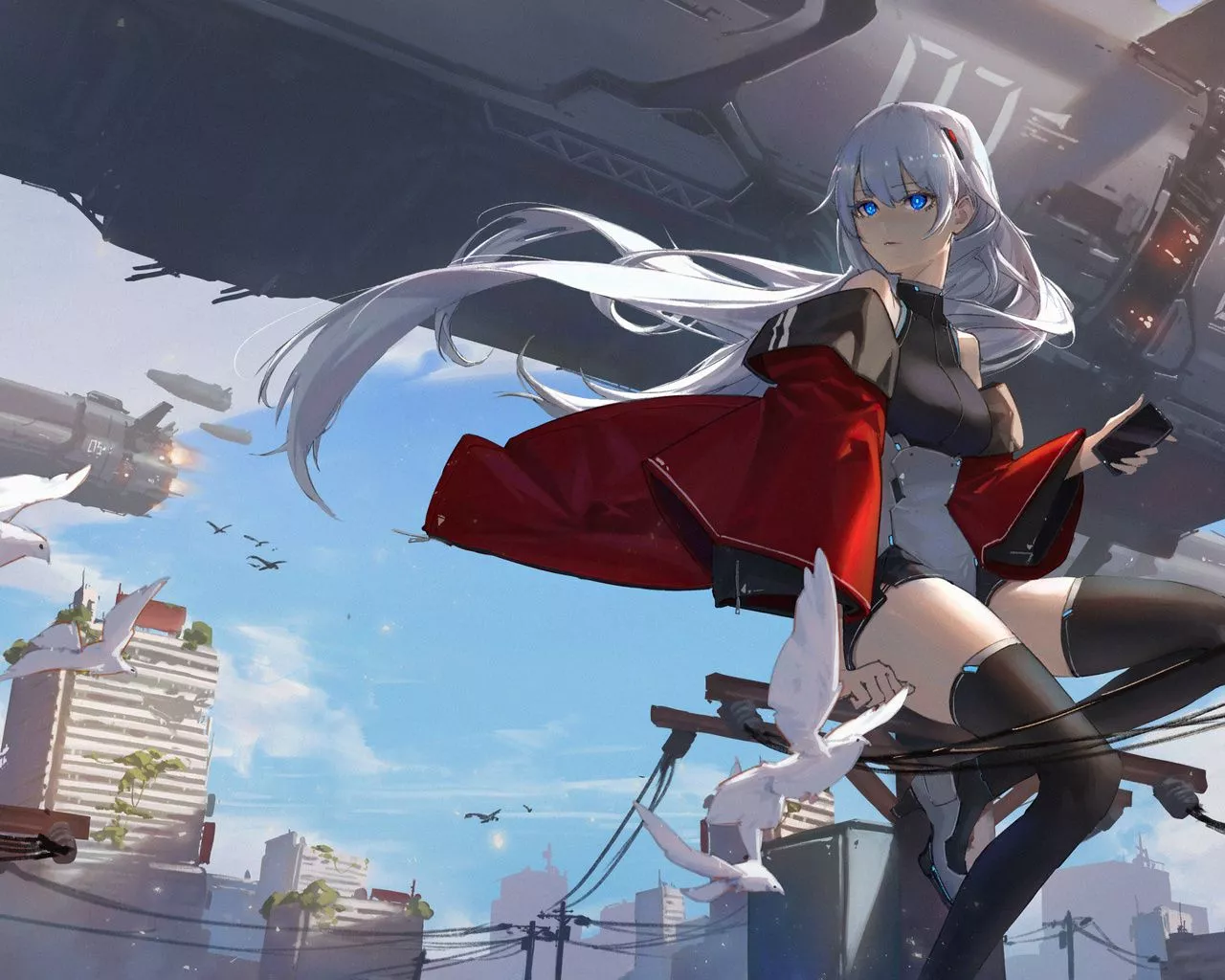 The Wind Anime Girl Science