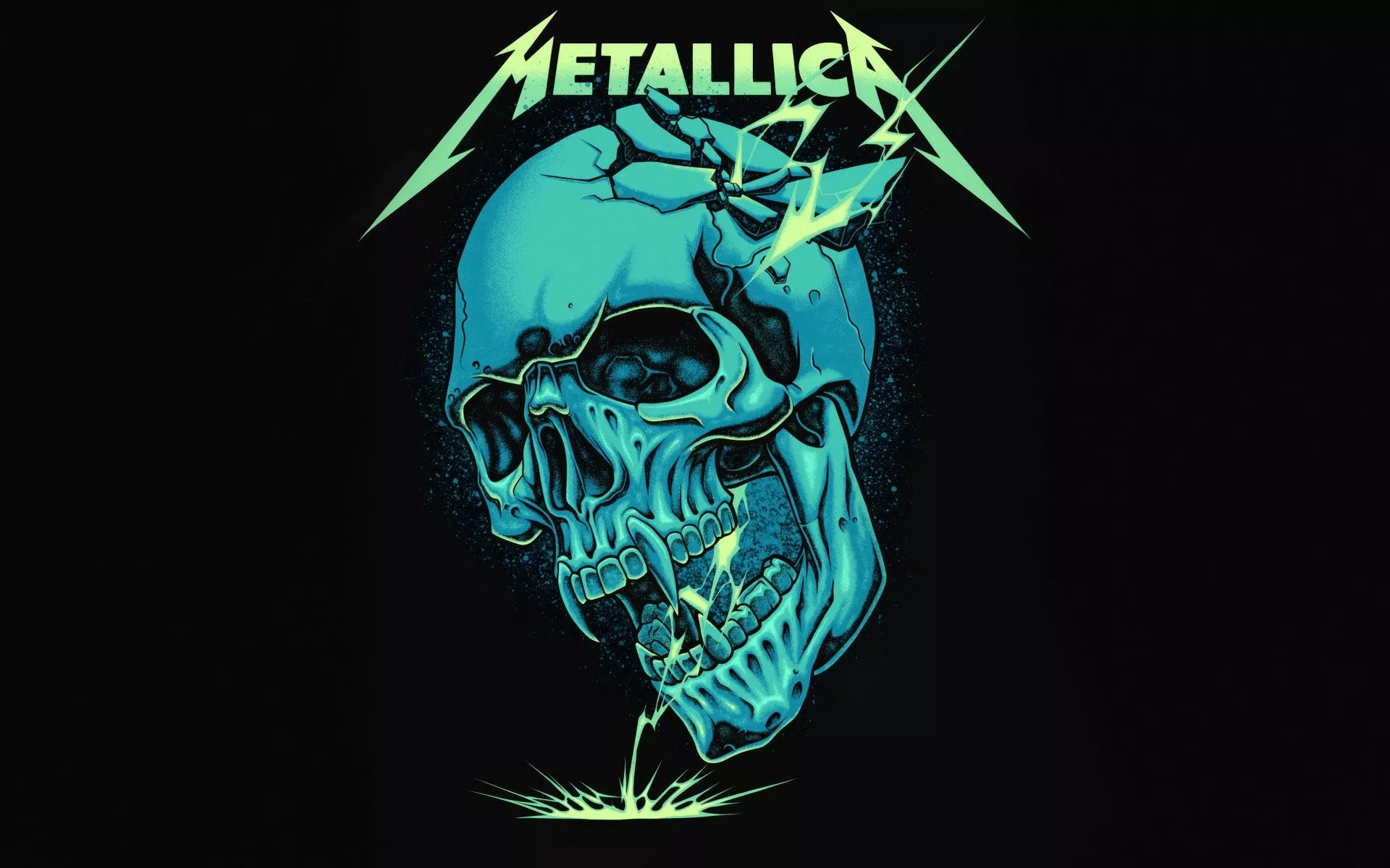 Metallica Wallpaper 4K, Skull, Black