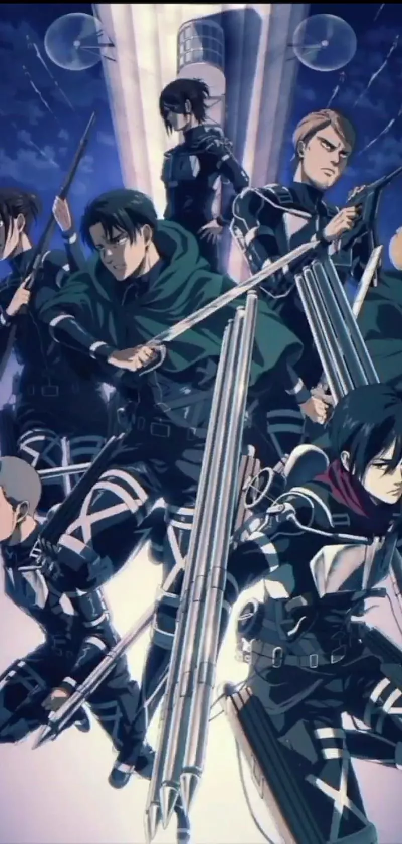 attack on titan characters wallpaper