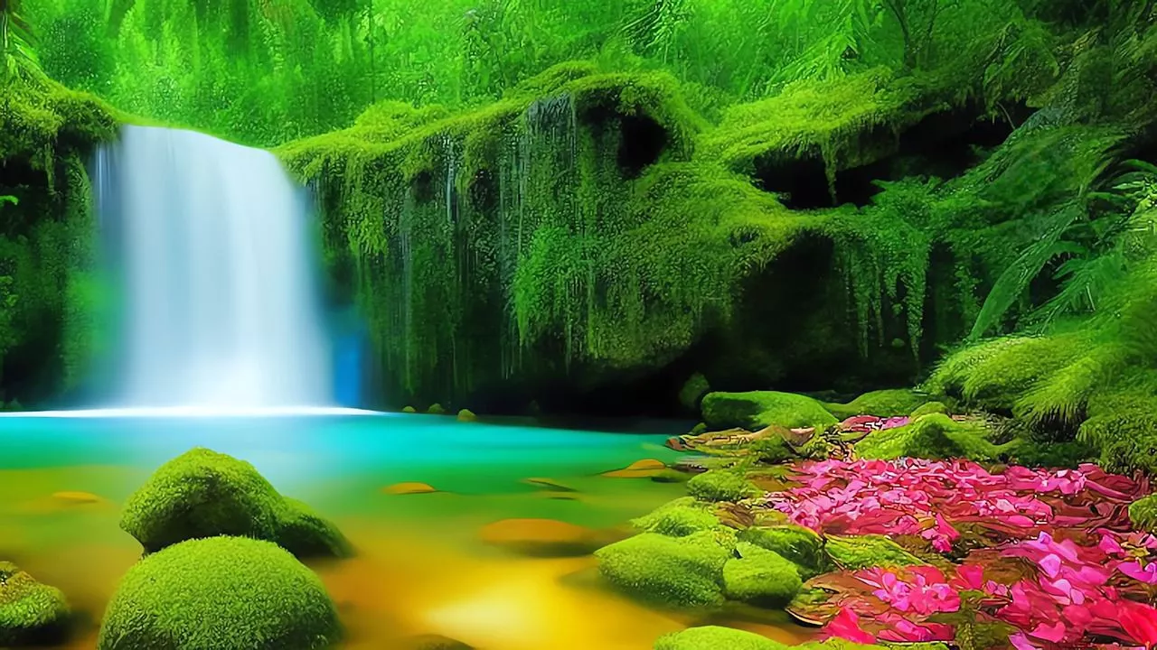 Download Jungle, Waterfall, Flow