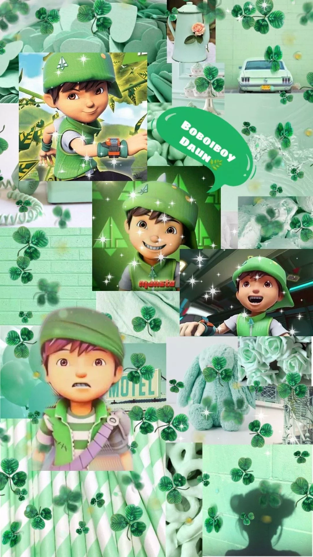 Wallpaper boboiboy daun