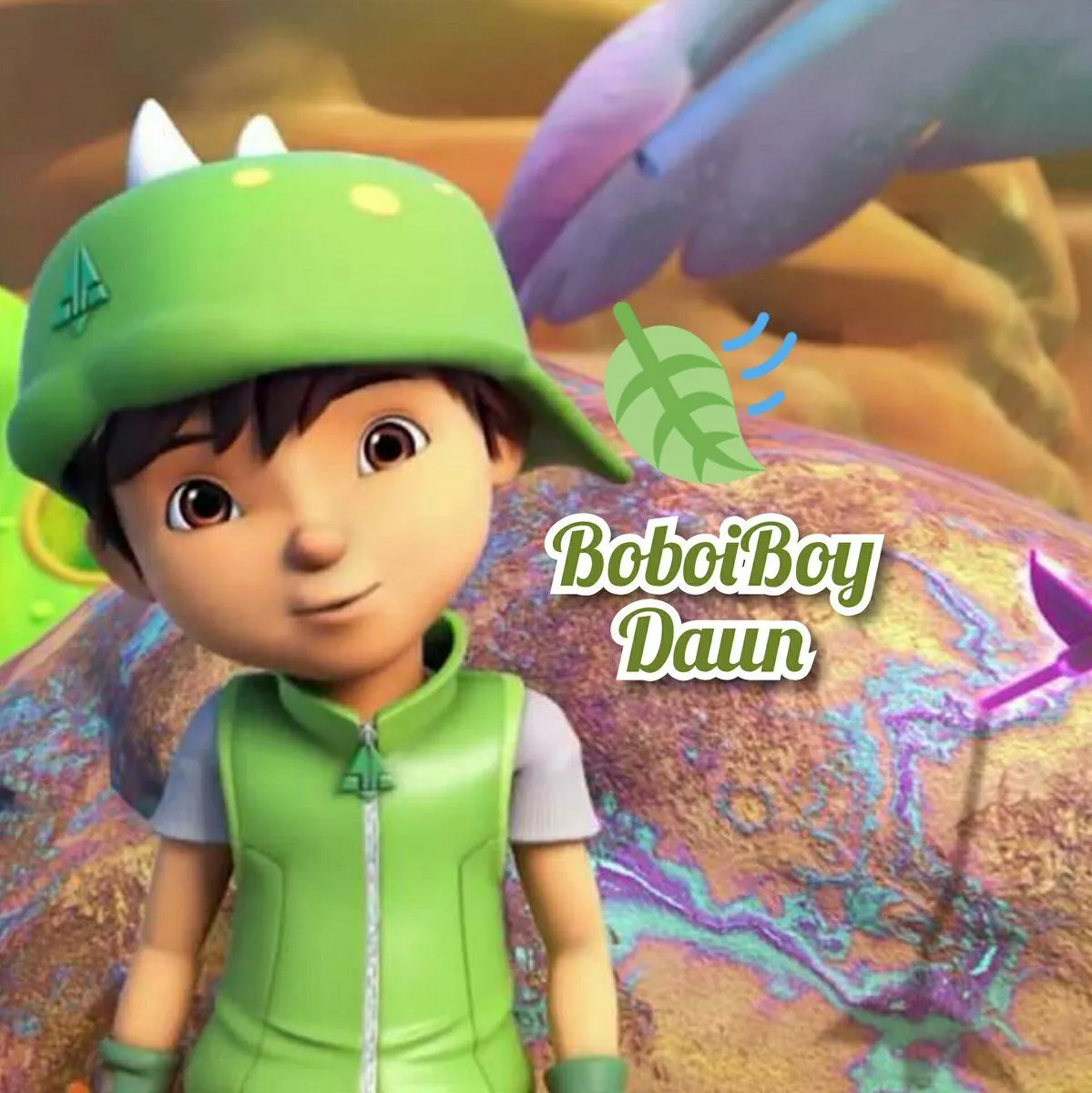 Wallpaper Boboiboy Daun
