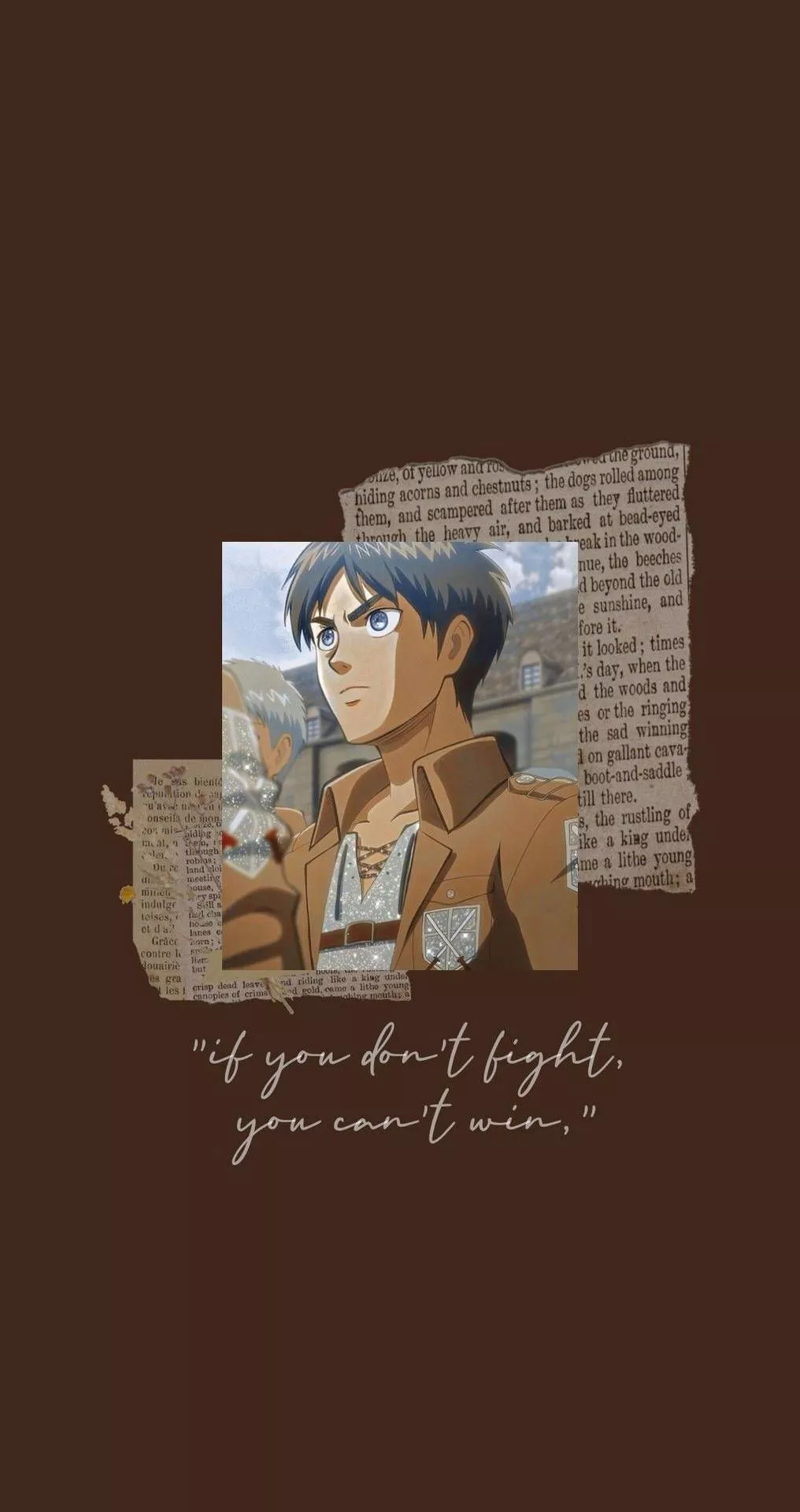 Caption: Determined Eren Yeager From