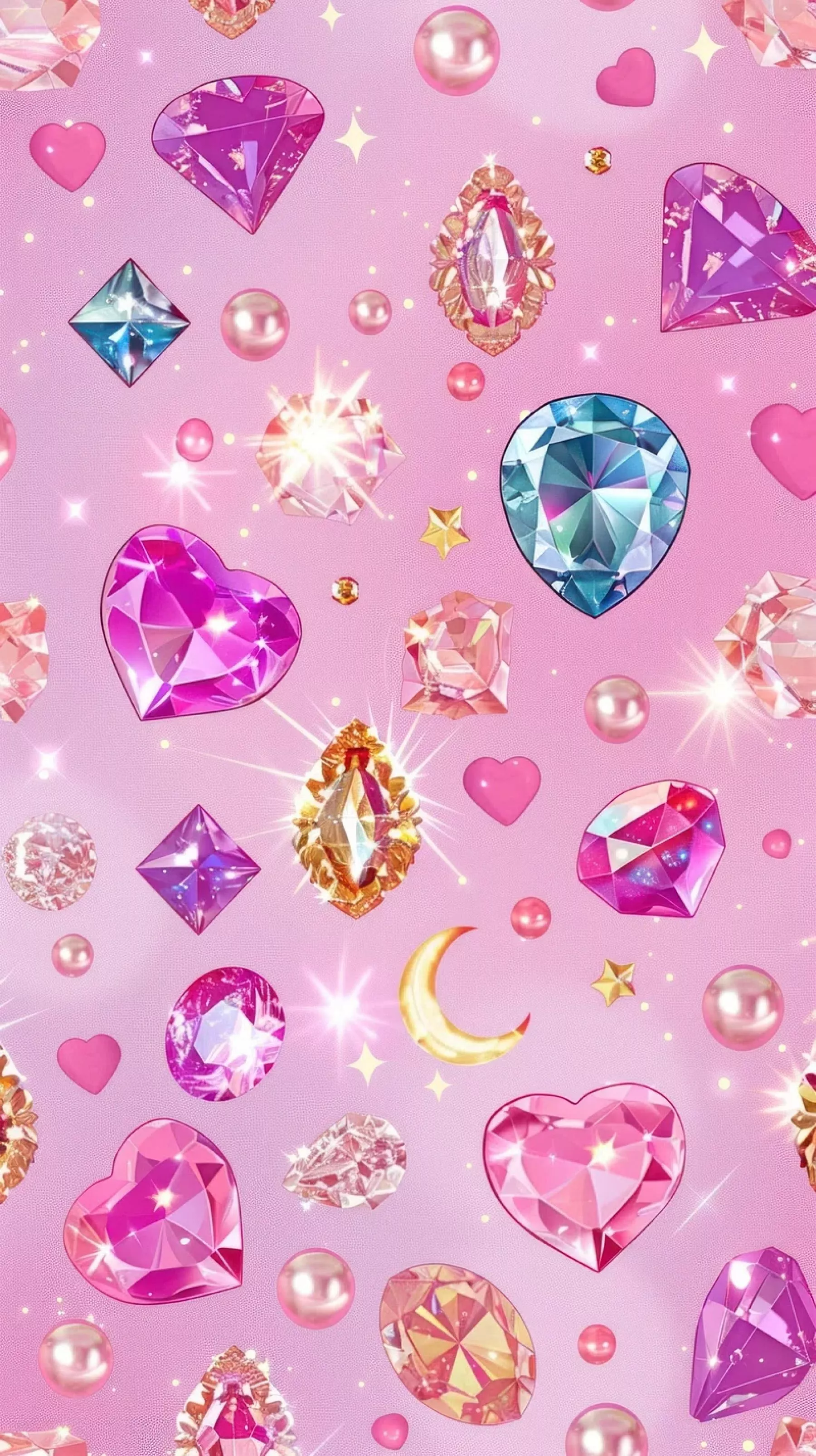 Free HD Diamond Pink Wallpaper —