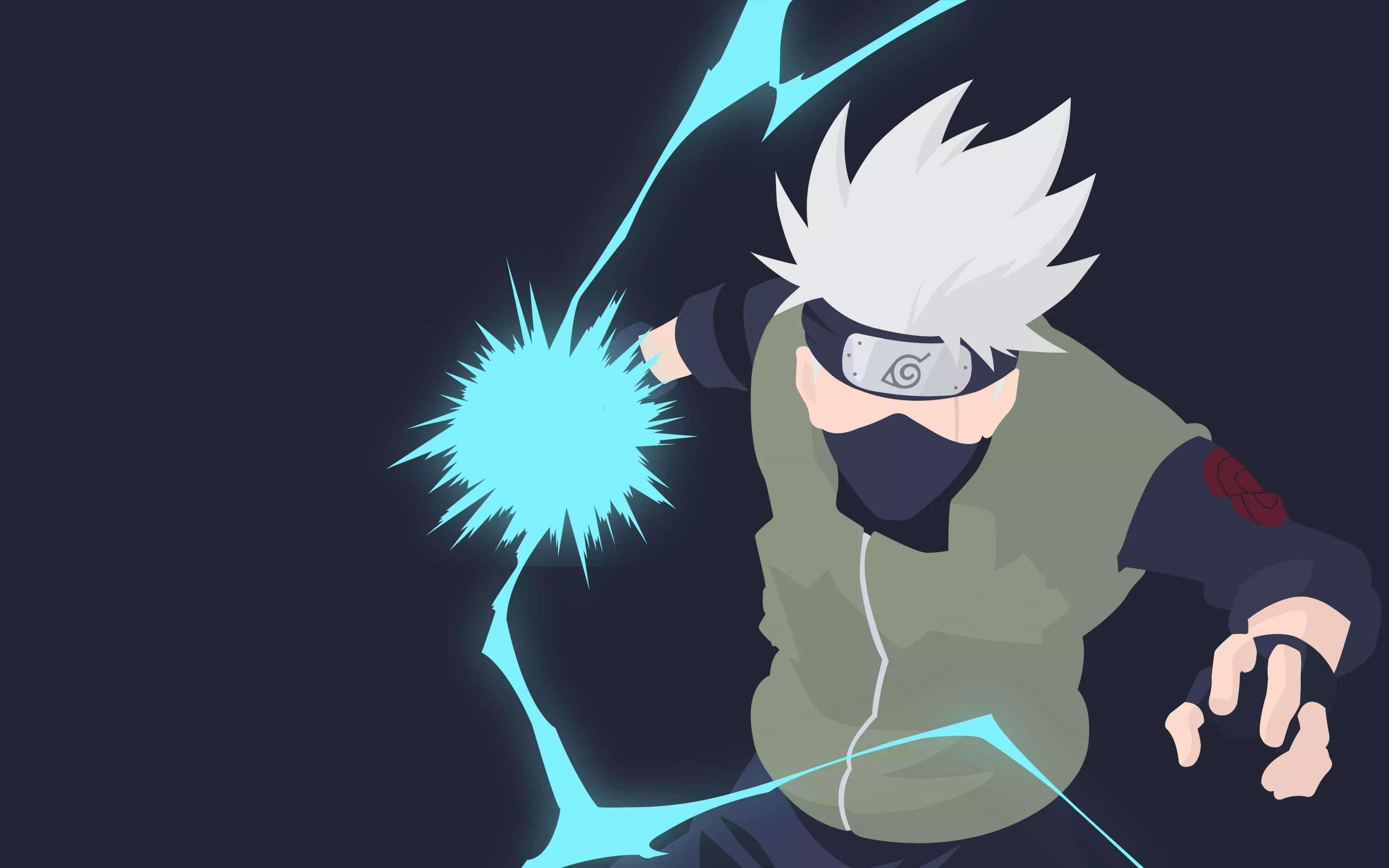 Kakashi Hatake Wallpaper 4K, Lighting
