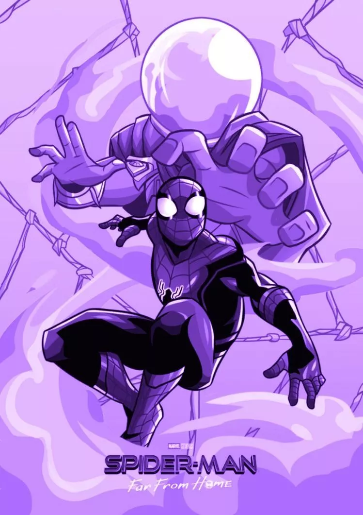Spider Man Purple Widget