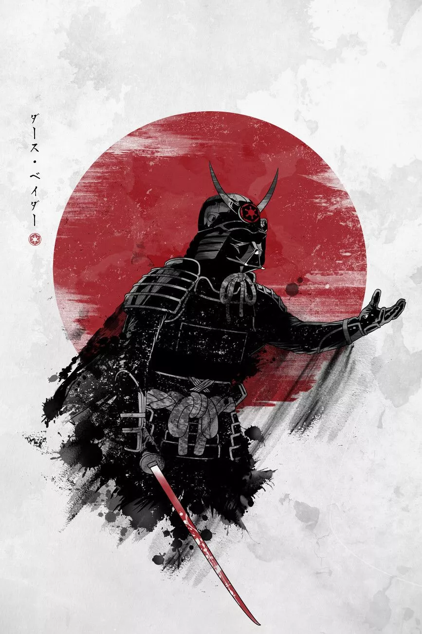 Wall Art Print. Darth Samurai
