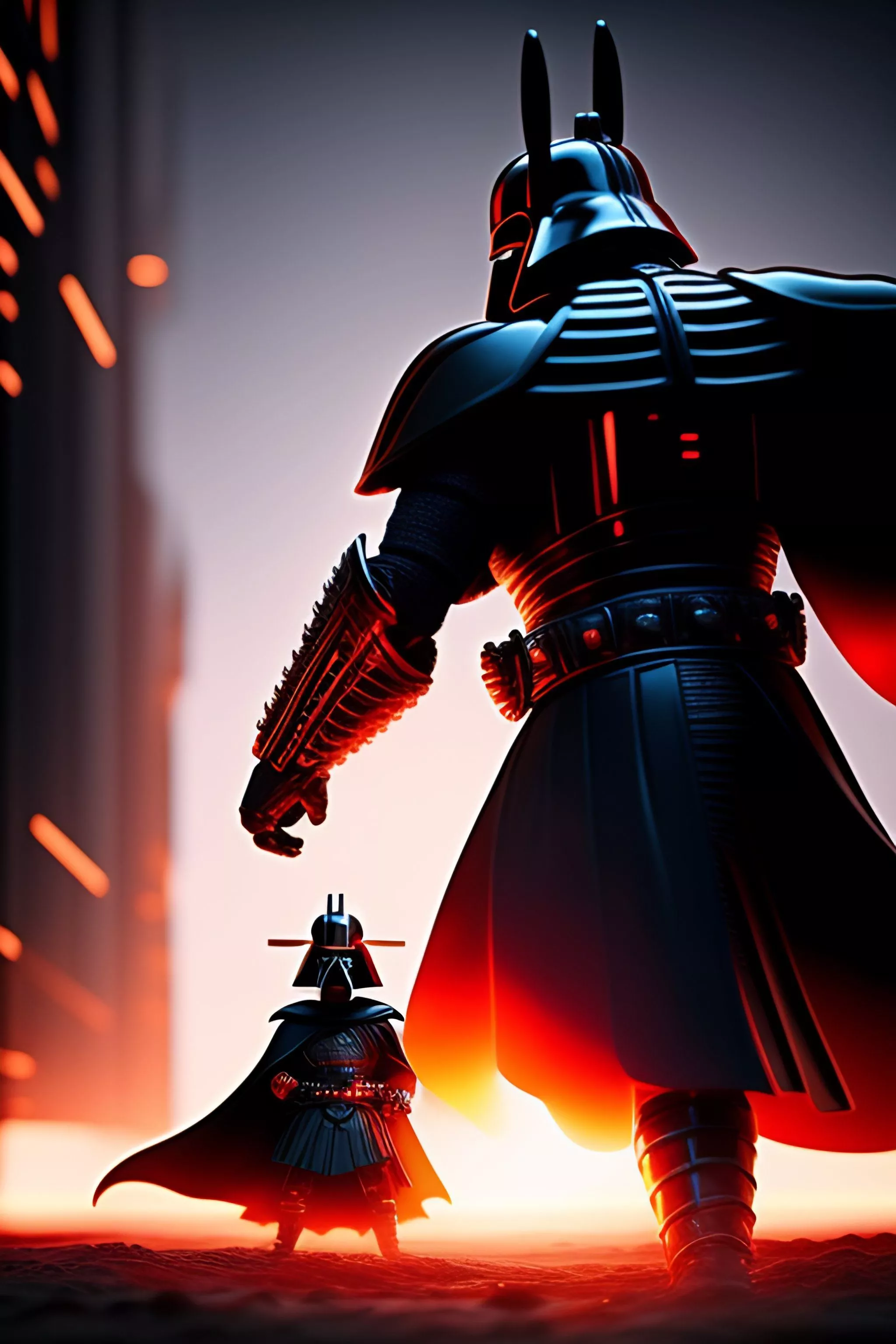 Samurai jack fighting darth