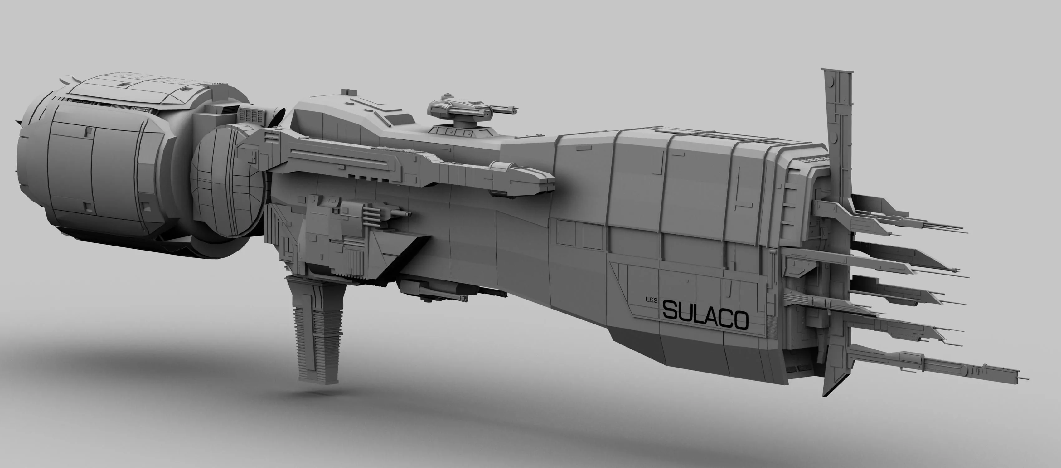U.S.S SULACO 3D Model $10 - .ma