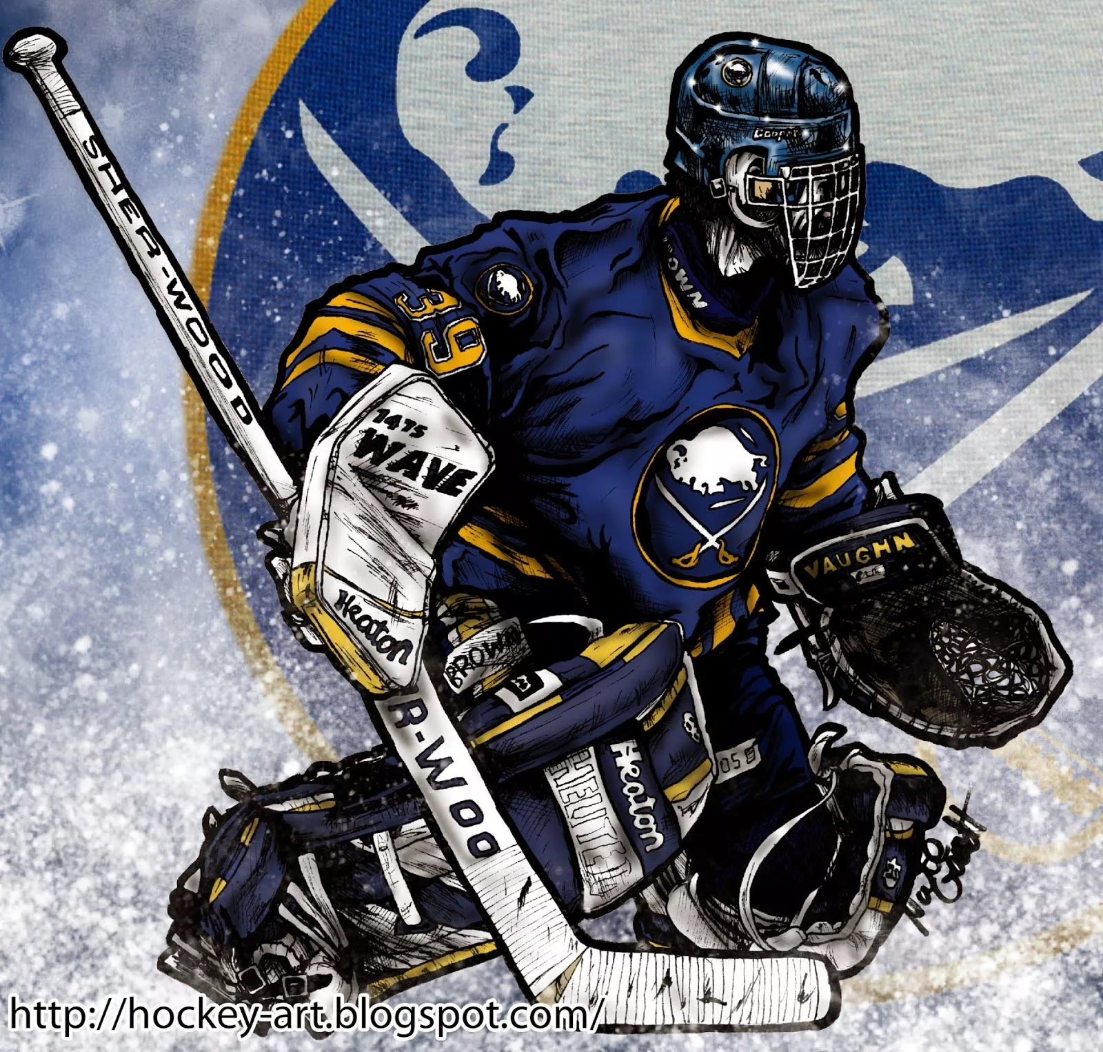 Hockey in art: Dominik Hasek Art