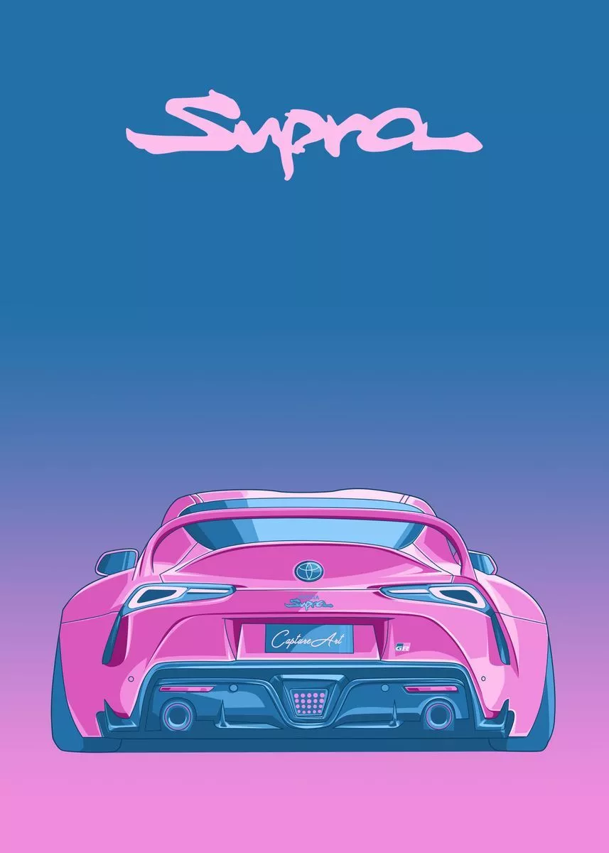 Toyota Supra GR' Poster, picture, metal