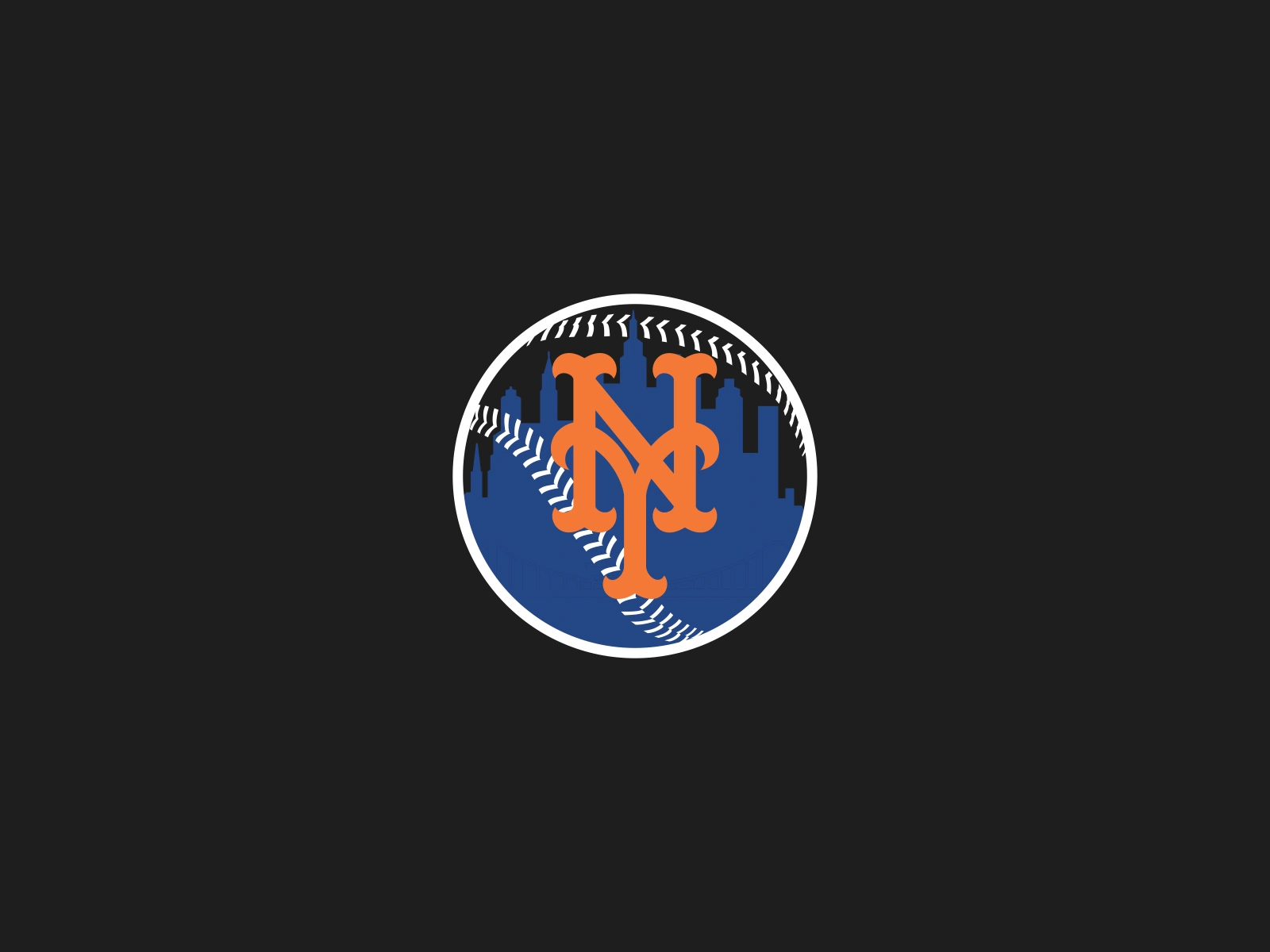 NY Mets Logo SNY Inspired