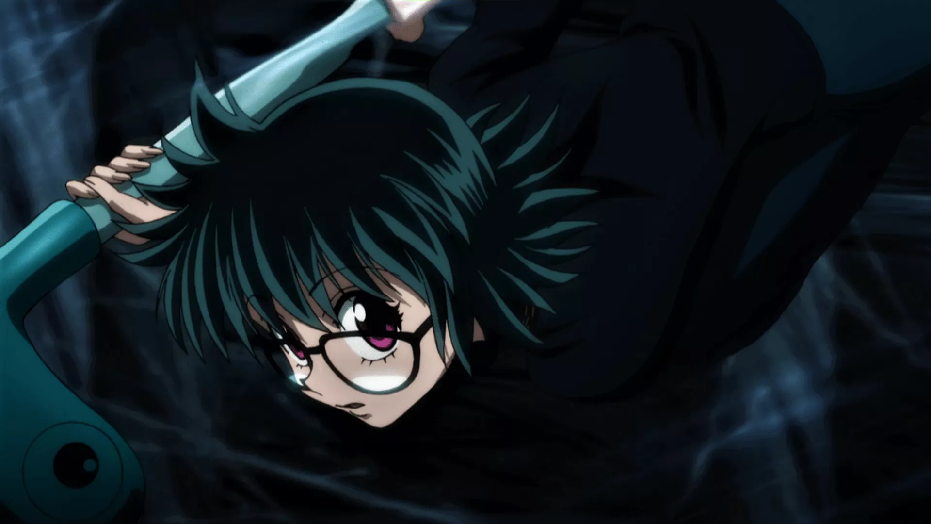 pink eyes, looking at viewer, Hunter x