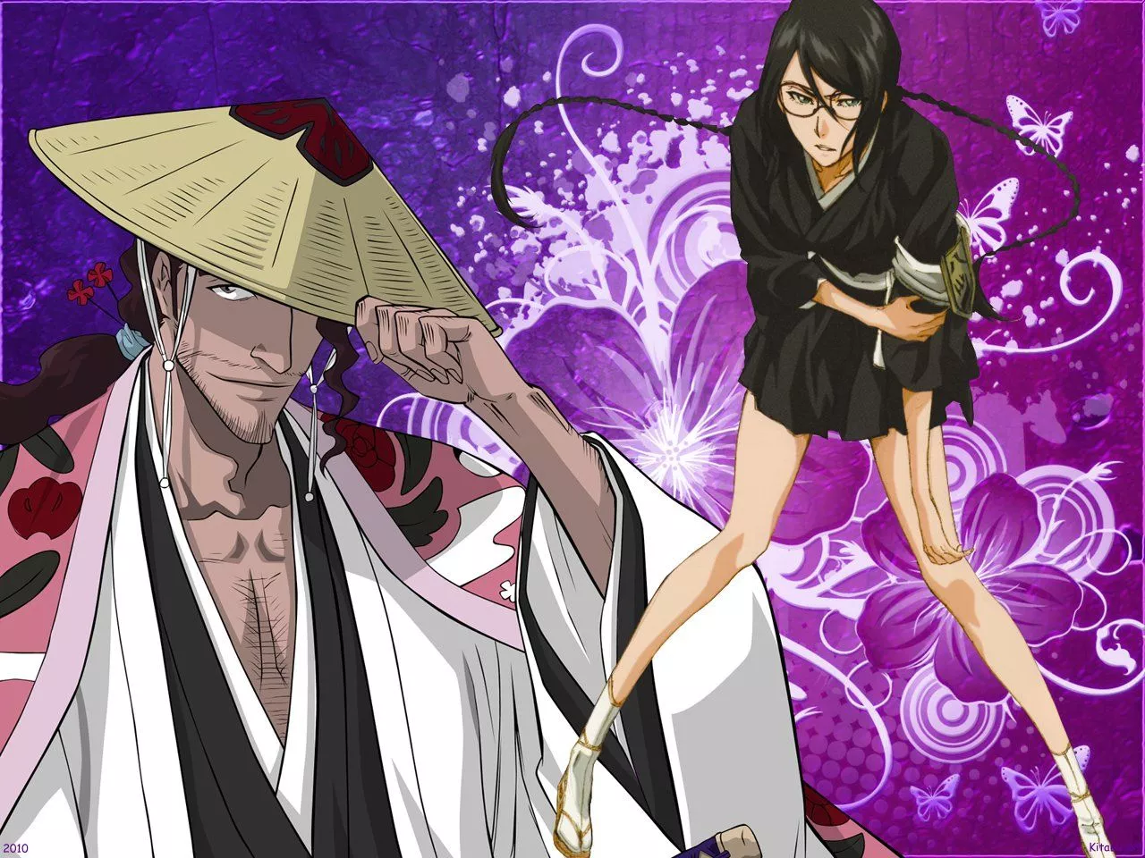 Nanao Ise Shunsui Kyōraku Anime Bleach