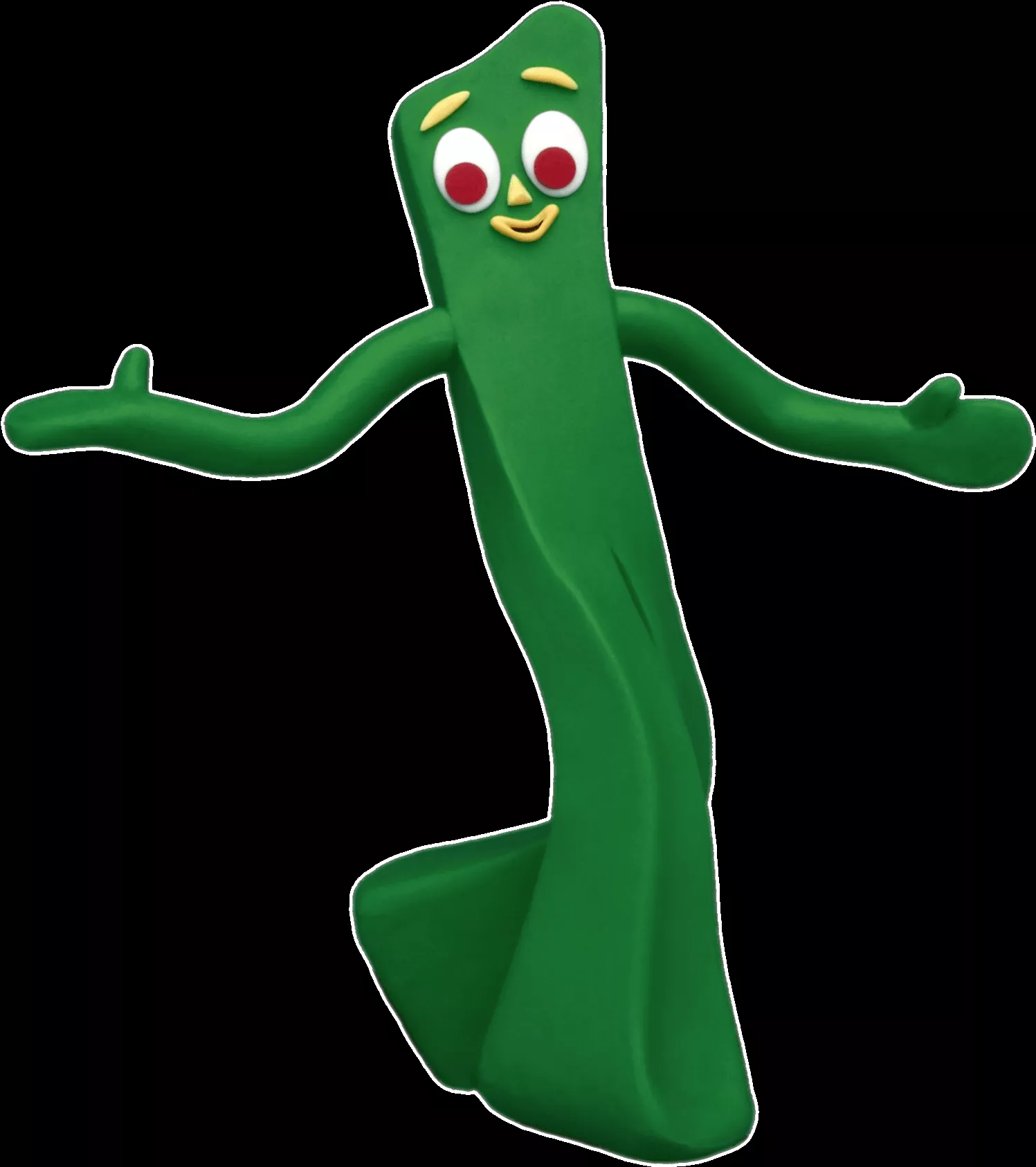 Gumby Character Pose. Wallpaper