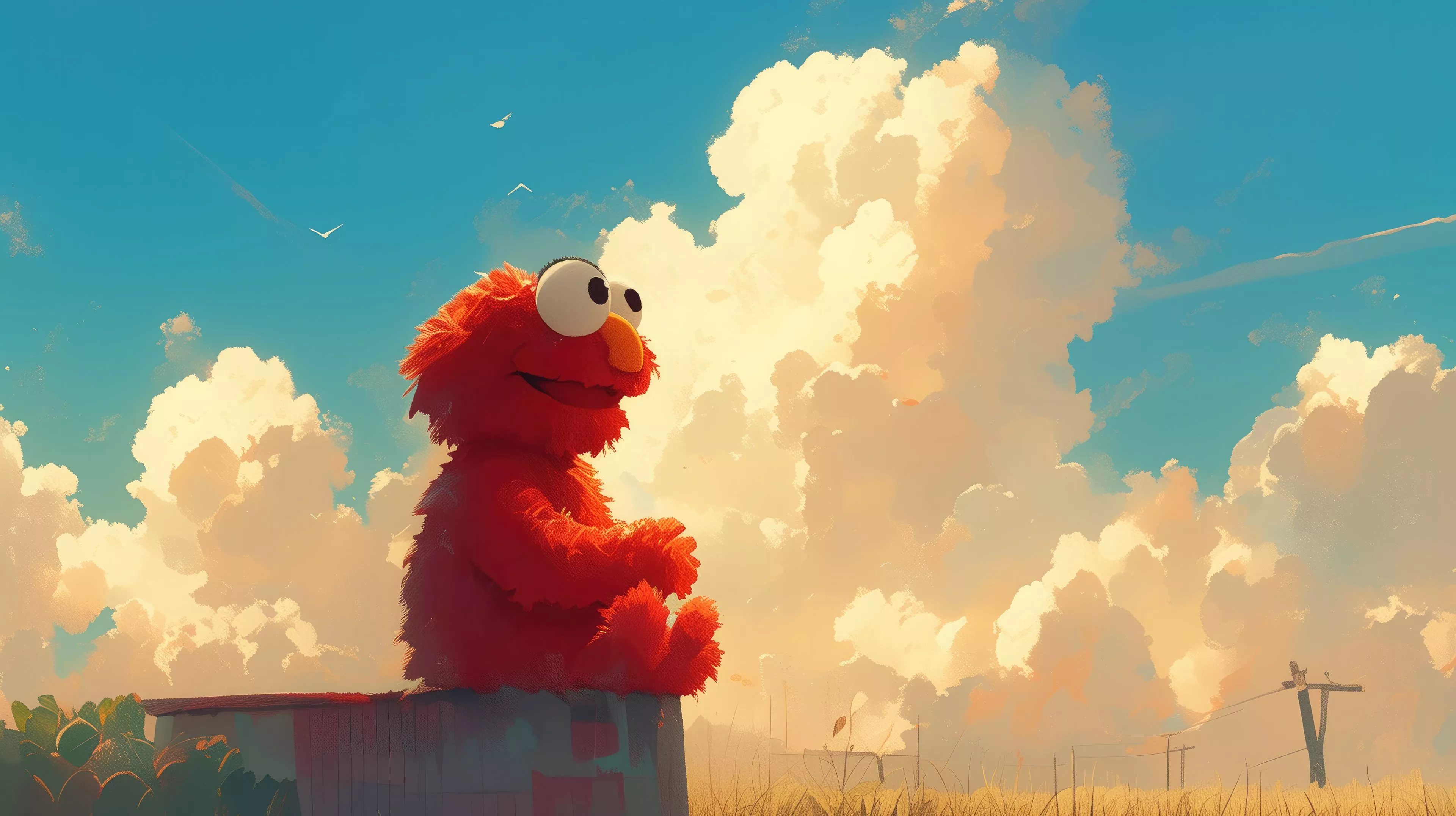 Elmo Sesame Street Wallpaper, HD