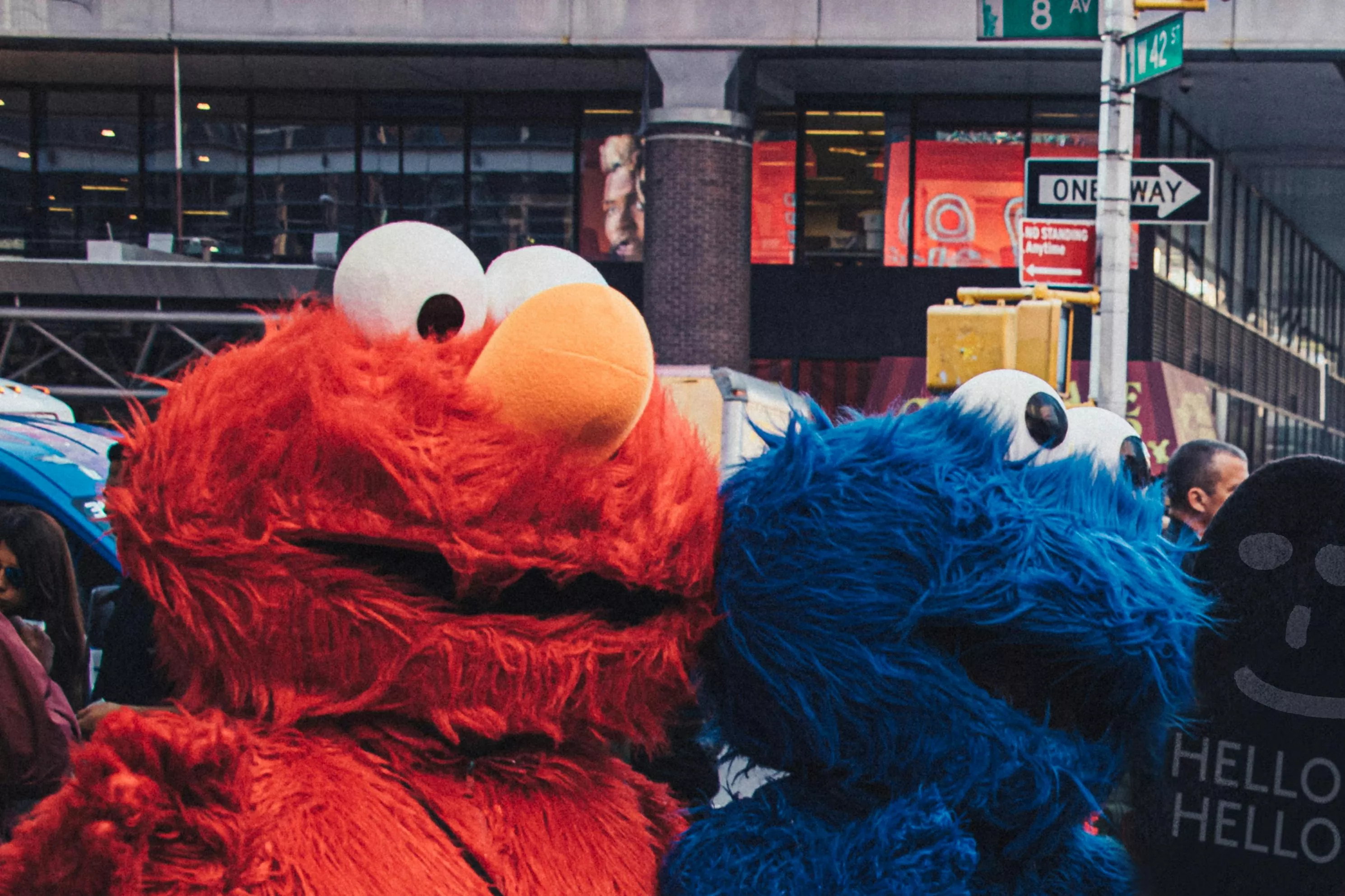 Elmo and Cookie Monster Mascots · Free