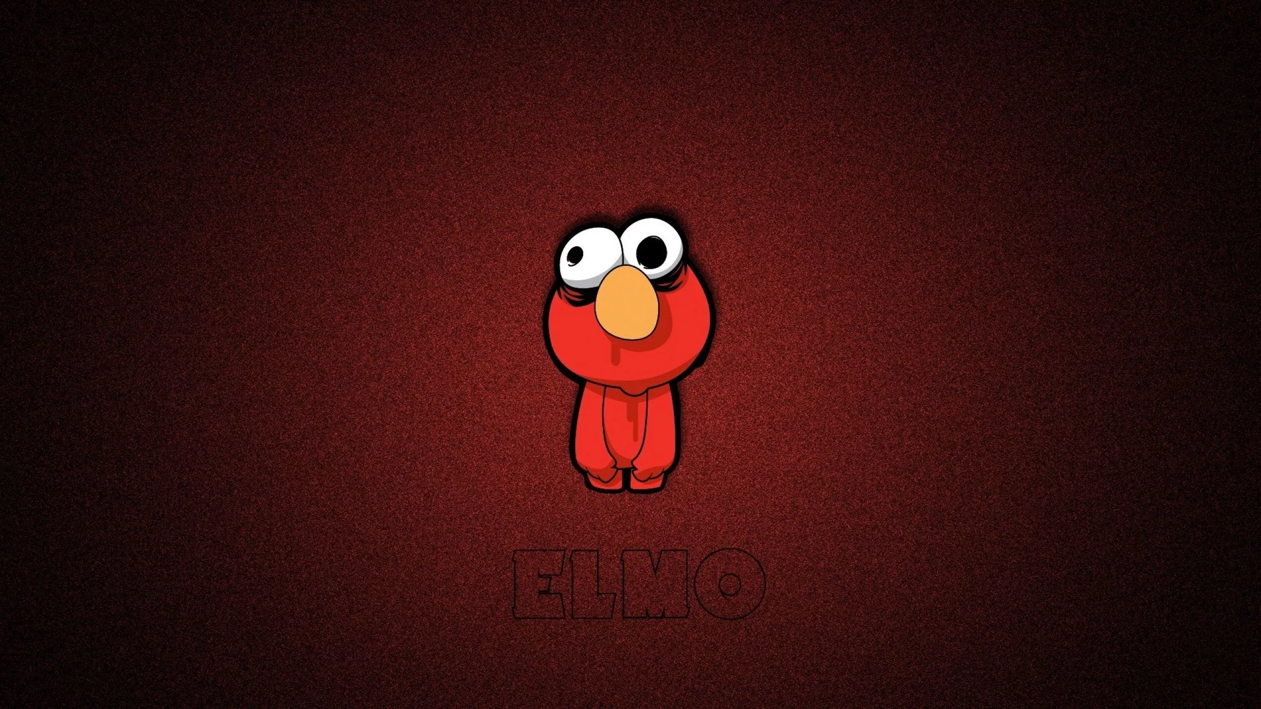 Wallpaper doll, red monster, Elmo