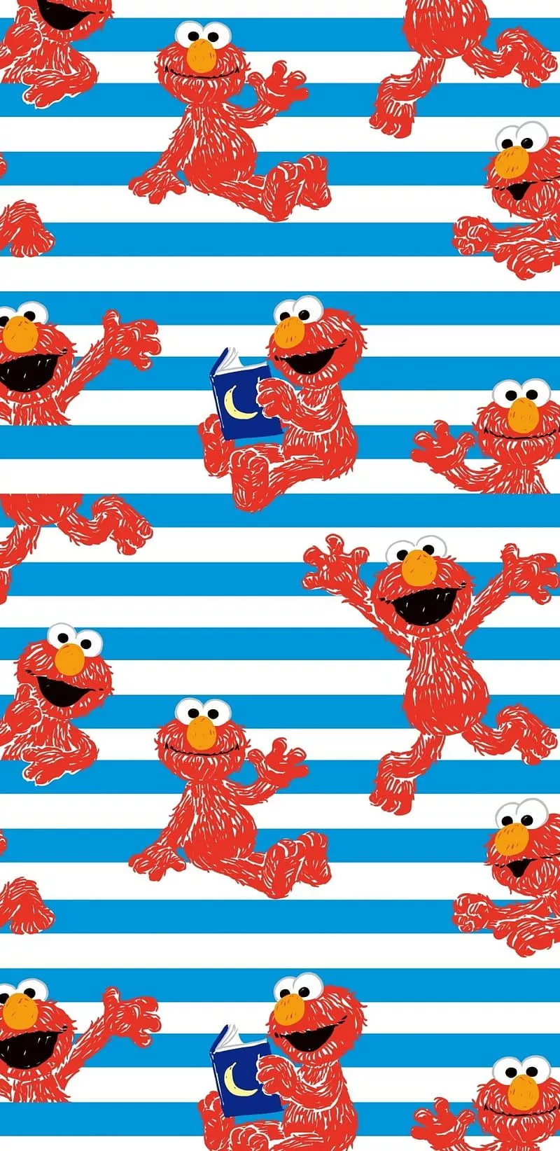 Elmo, cute red, kids, sesame street, HD