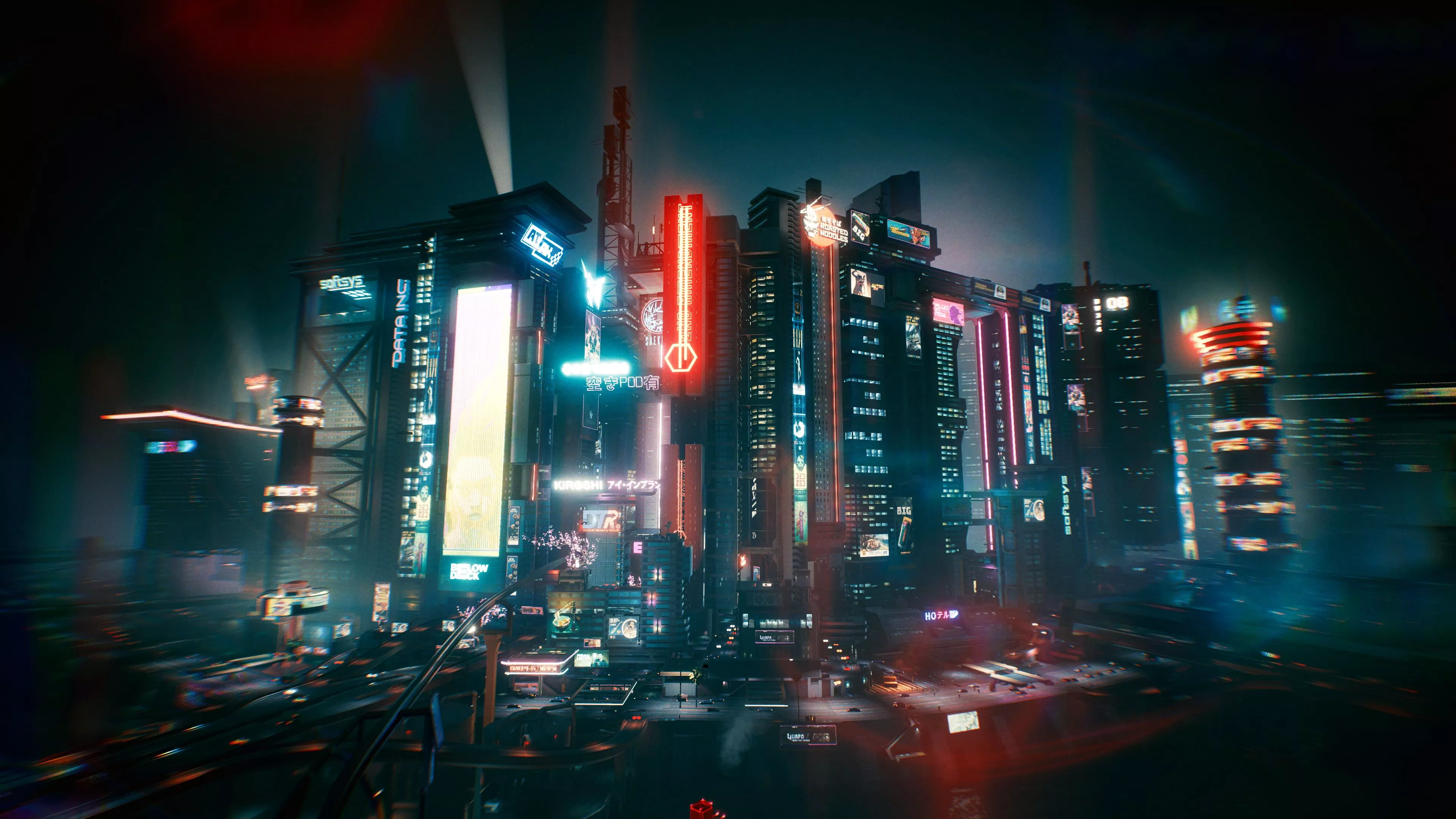 games, NightCity, Cyberpunk 2077, night