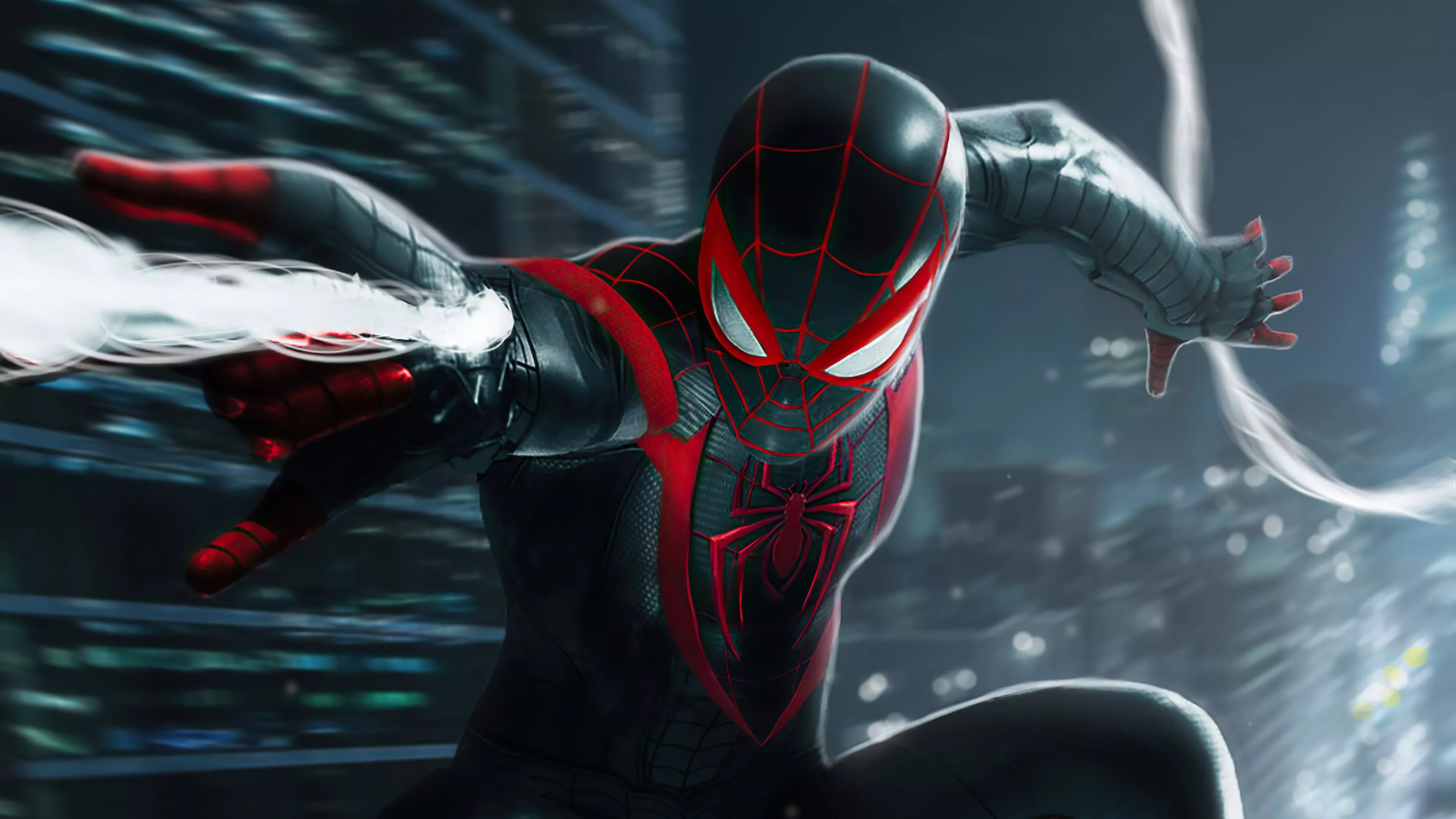 Miles Morales Spider Man Black Suit