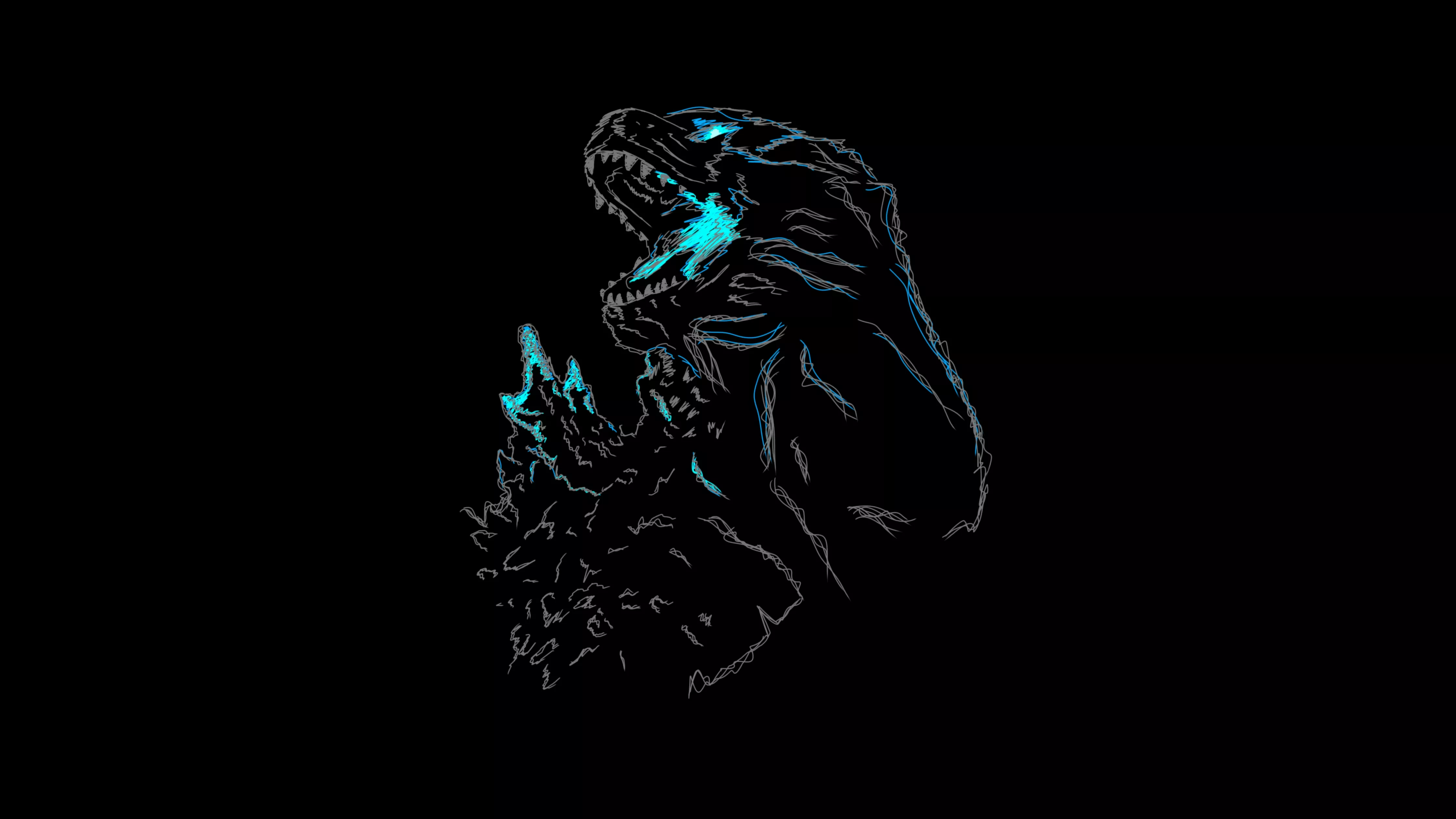 Godzilla Wallpaper 4K, AMOLED, Kaiju