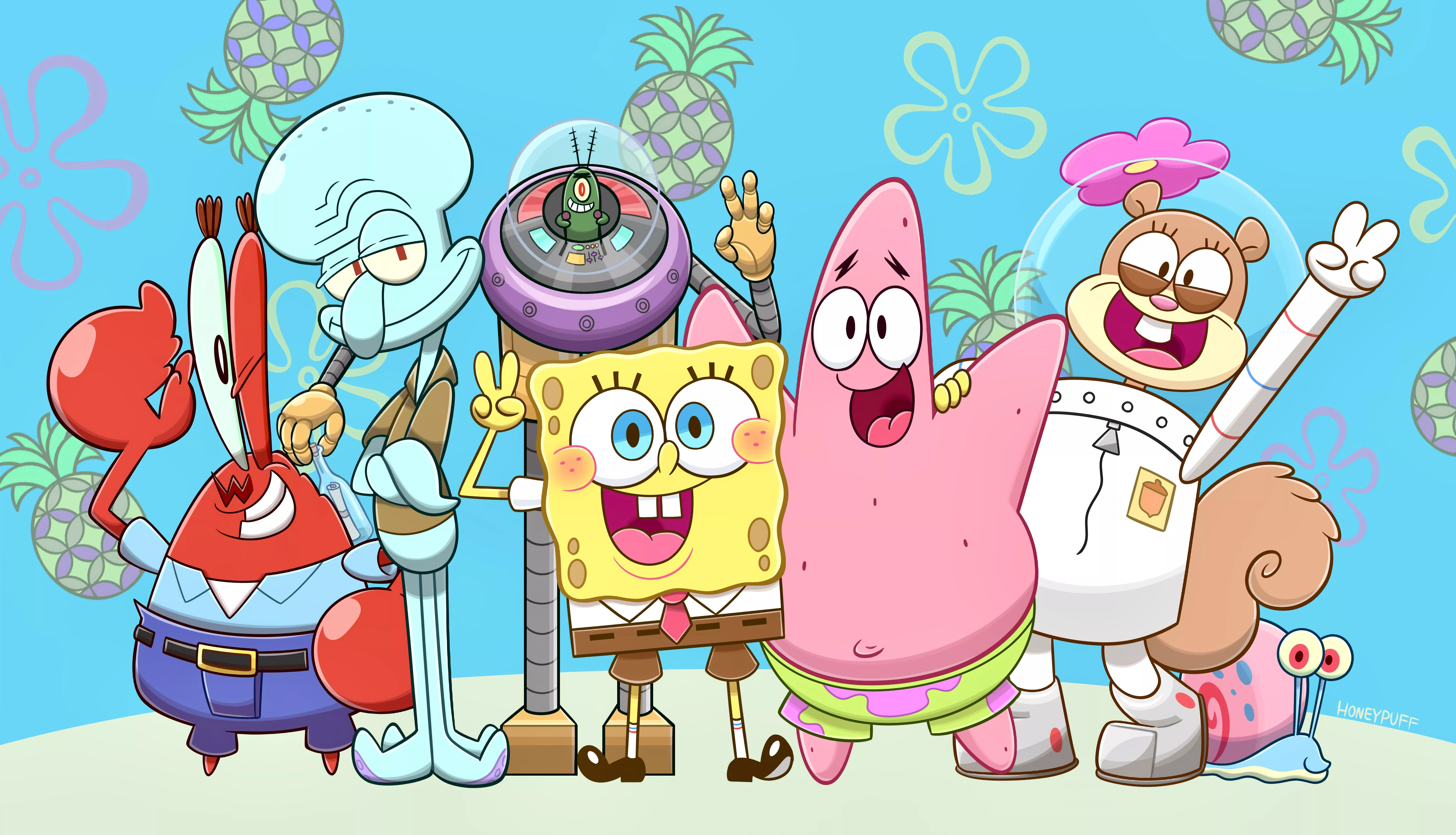 SpongeBob SquarePants 4K Ultra HD Wallpaper