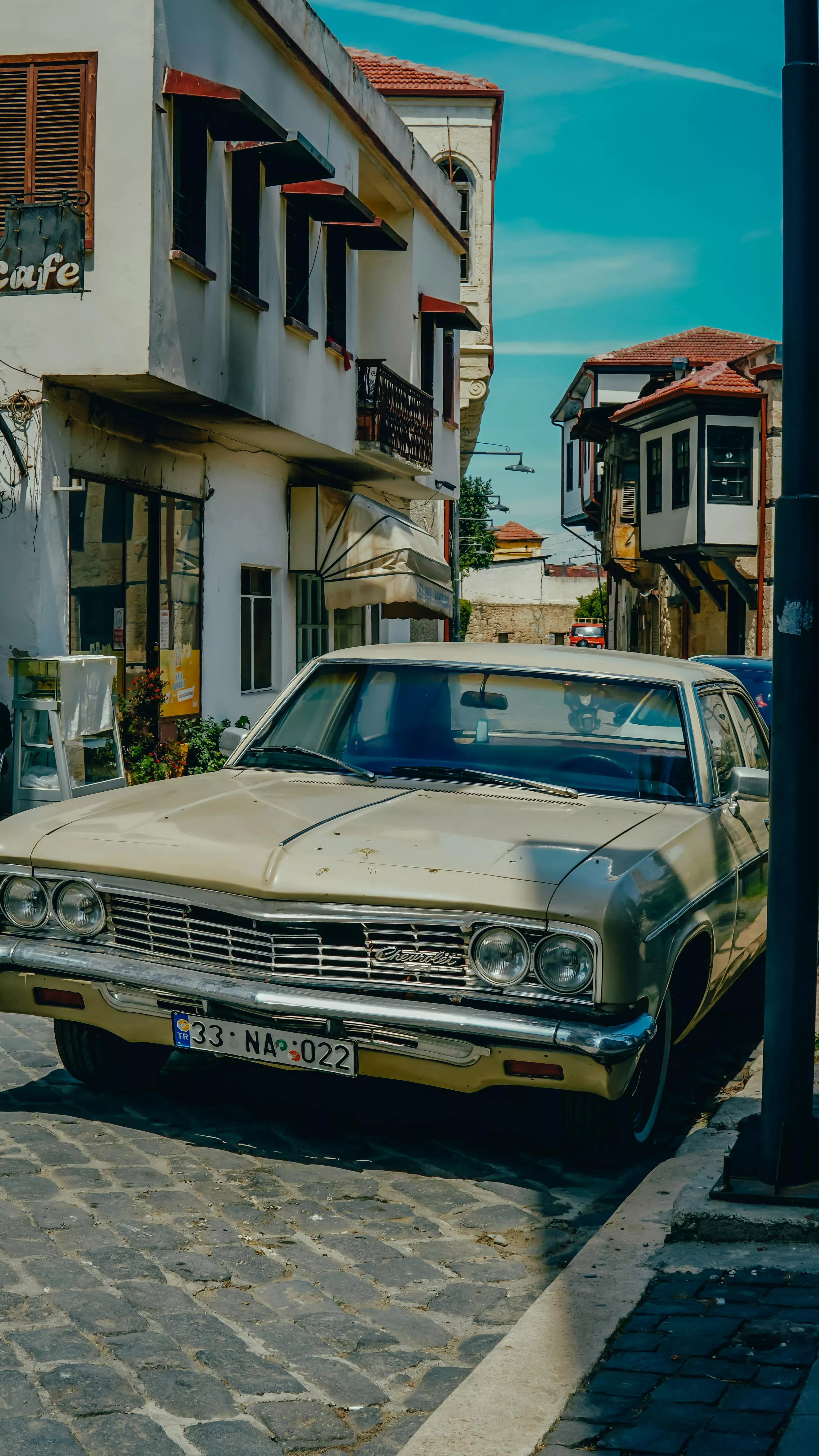 Vintage Chevrolet Impala on Street
