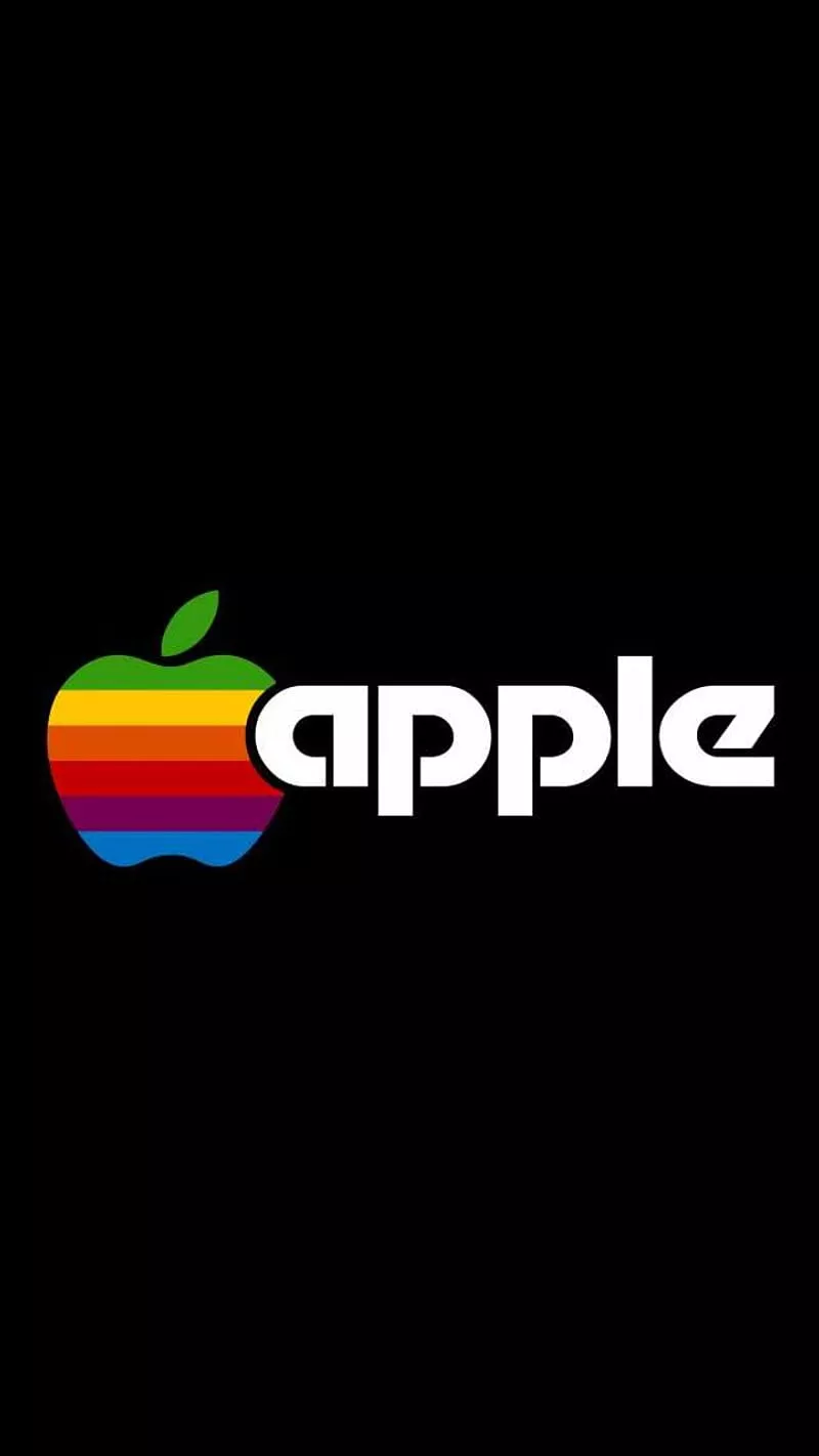 Retro Apple Logo, nostalgia, 80s, HD