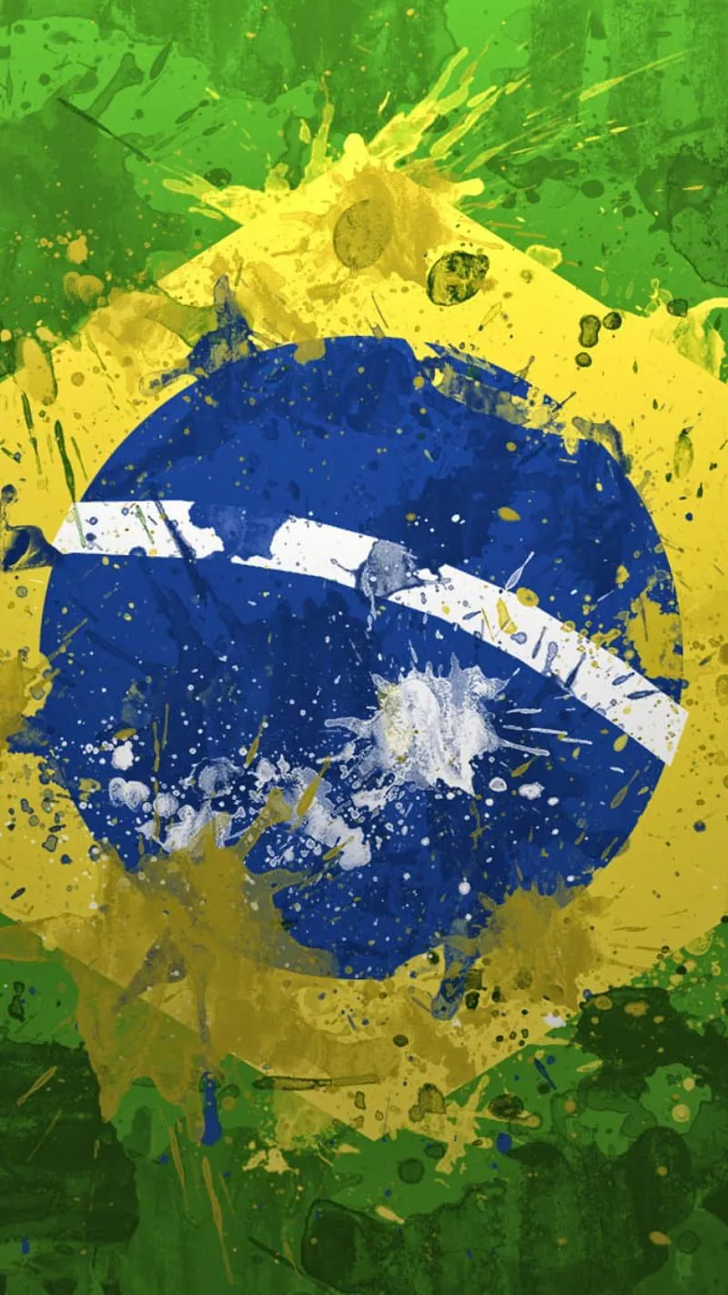 Brazil Flag, dhnc, seht, HD phone