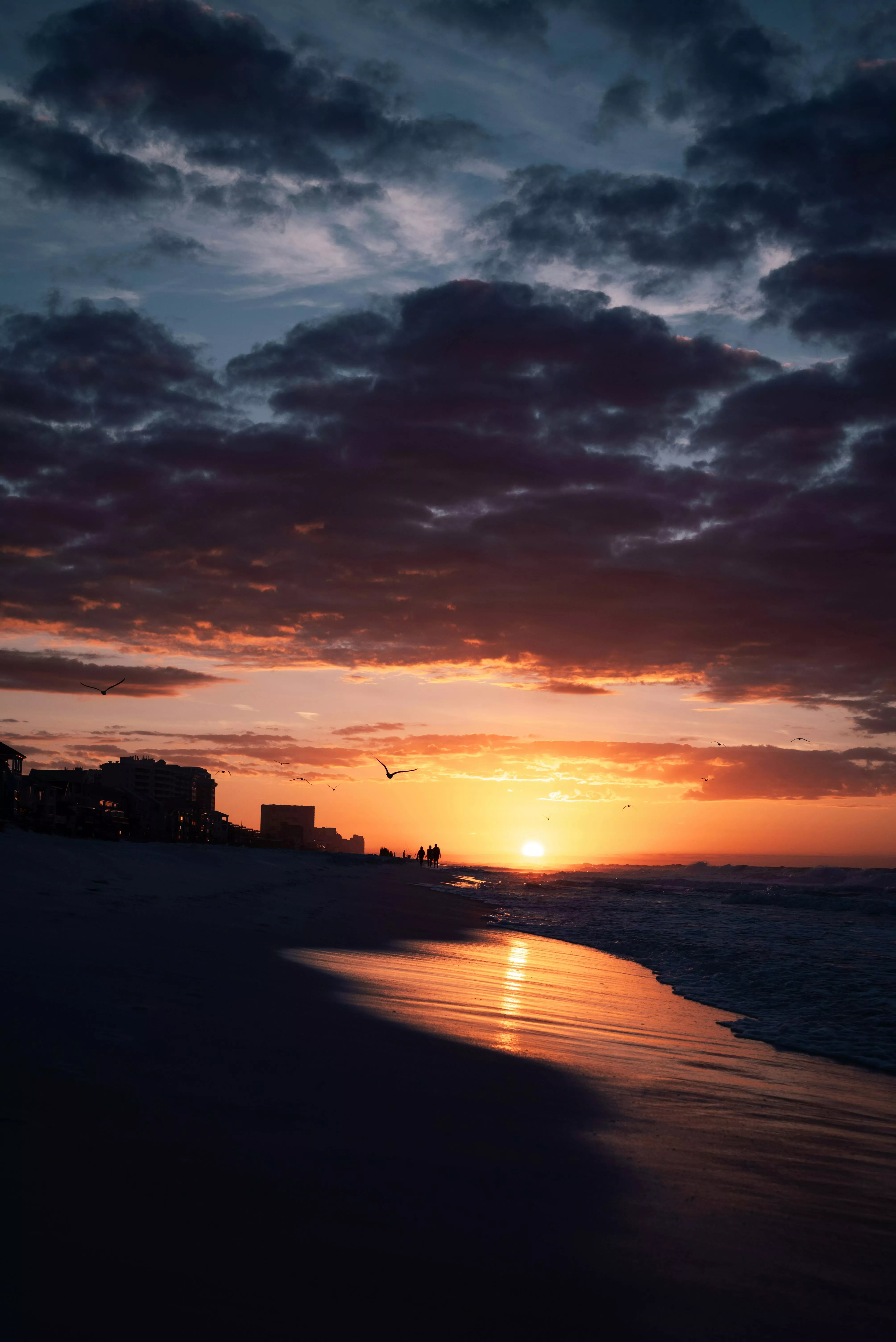 Beach at Sunset · Free
