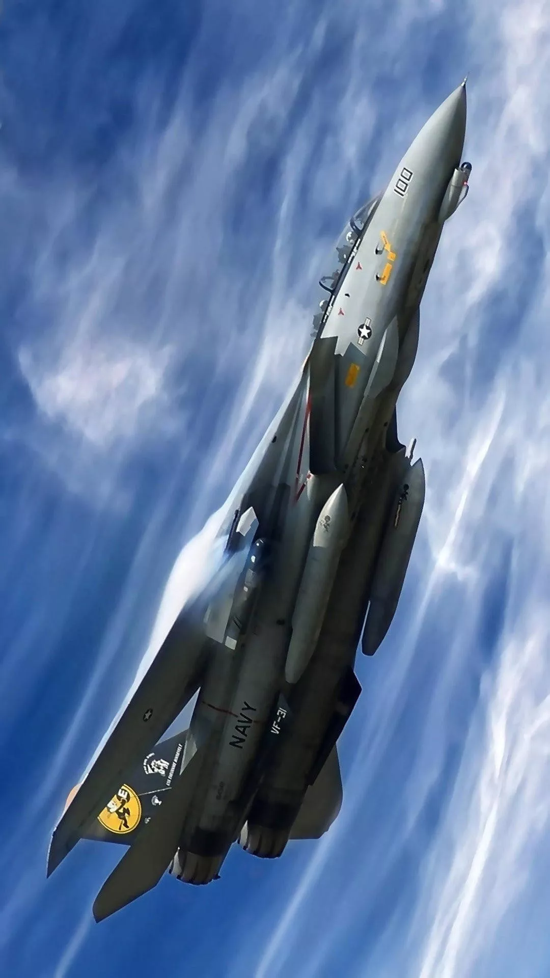 Soaring Grey Air Force Jet iPhone