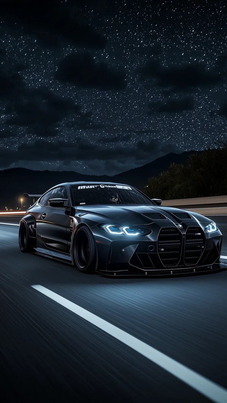 Black Bmw Car Mobile Wallpaper