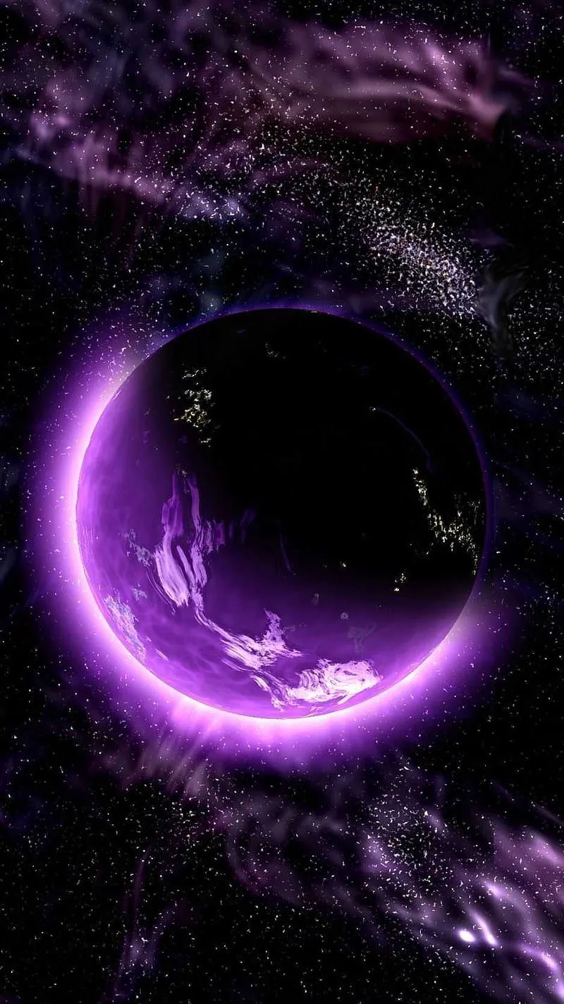 Purple Galaxy, Cute Purple Galaxy, HD phone wallpaper