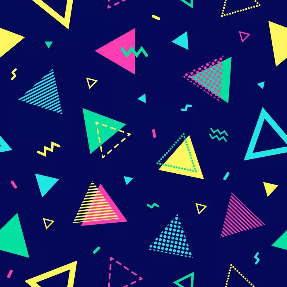 80s Wallpaper Vector Art, Icon