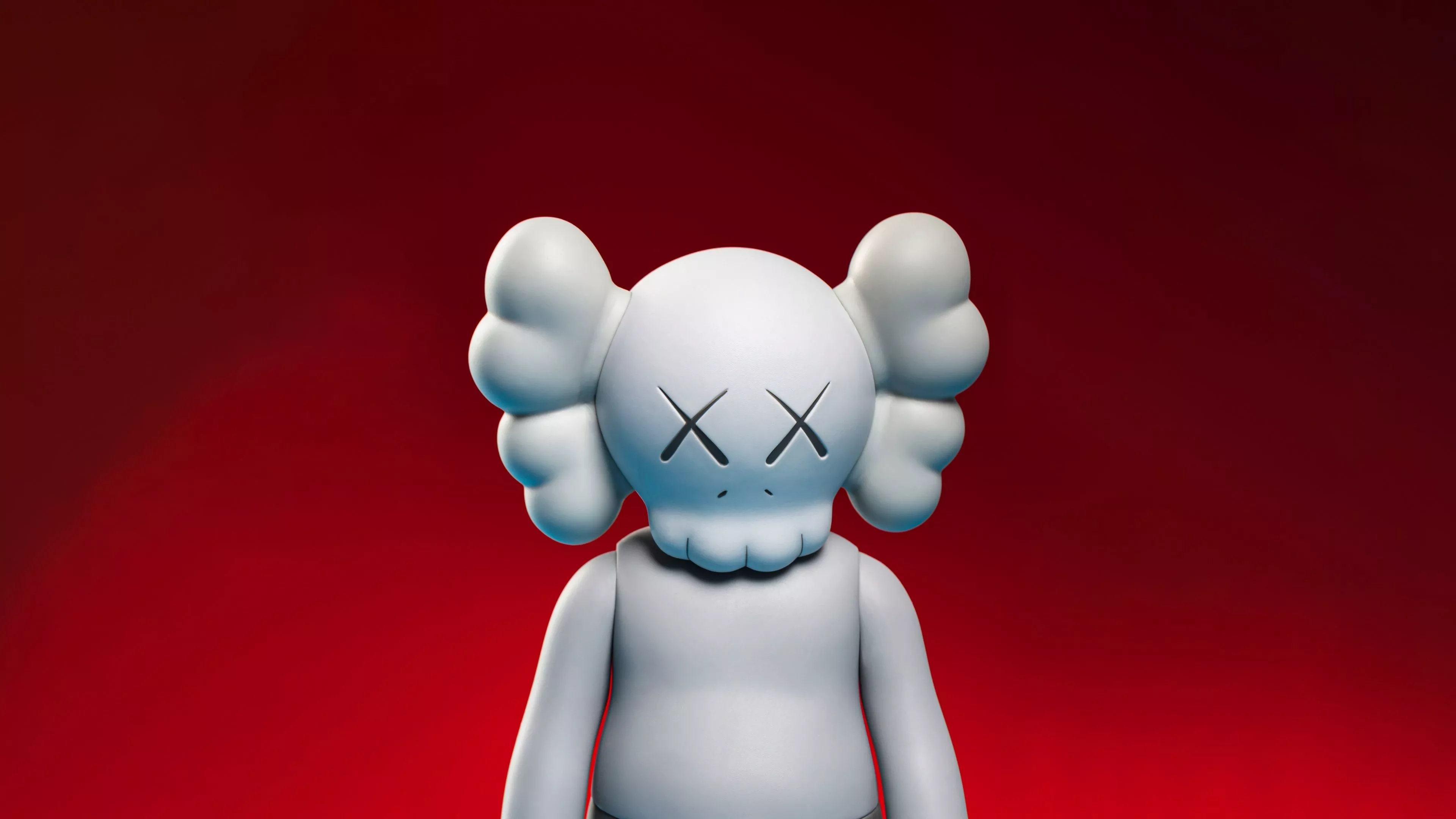 Kaws Companion Wallpaper 4K, Red