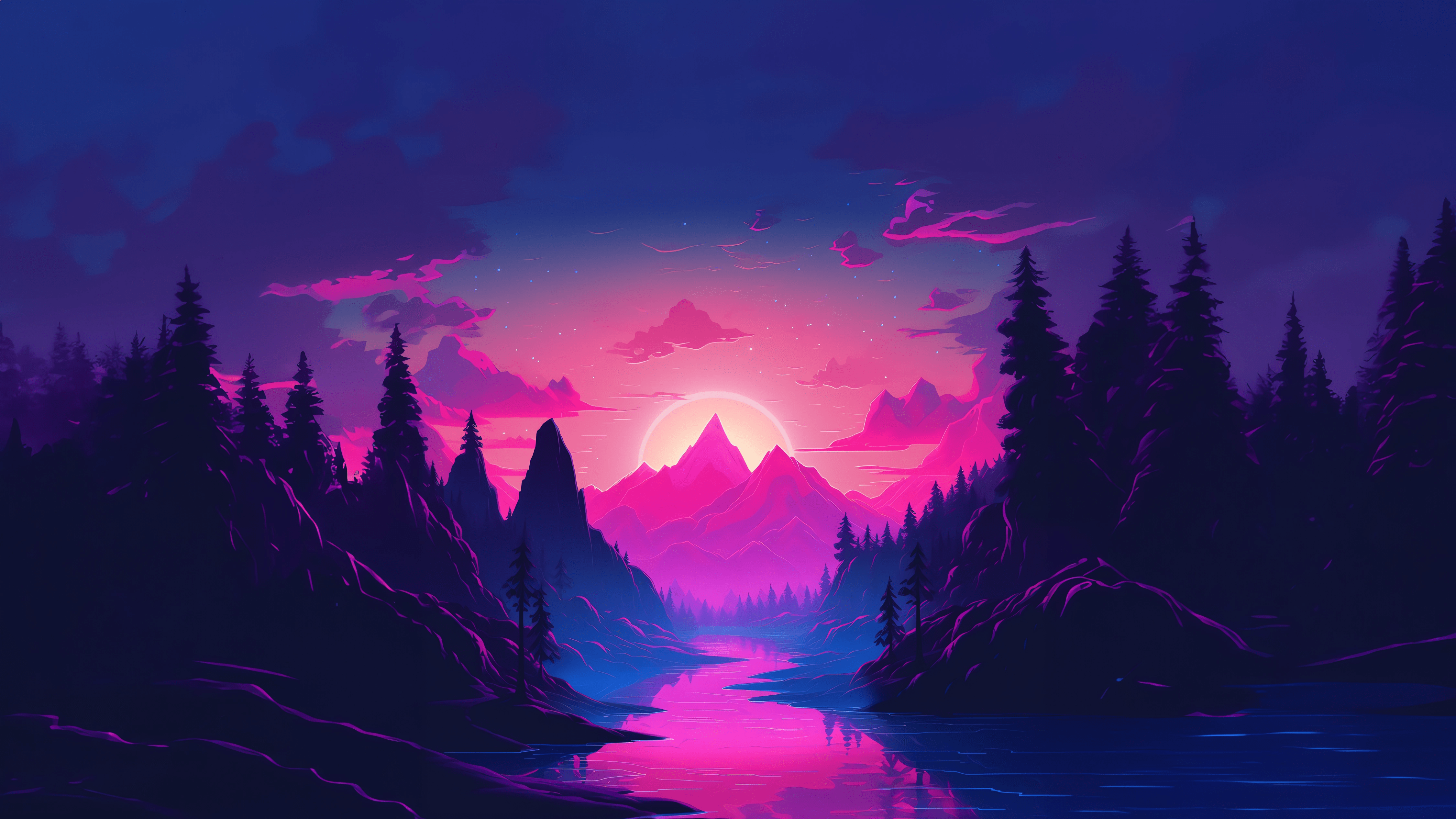 PC Wallpaper 4K Purple