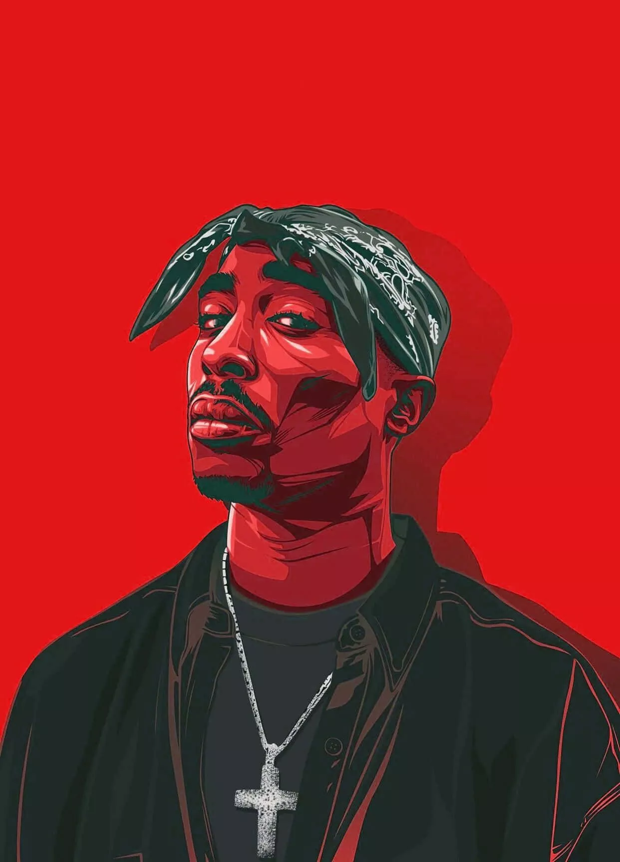 Download Rapper Tupac Shakur on an