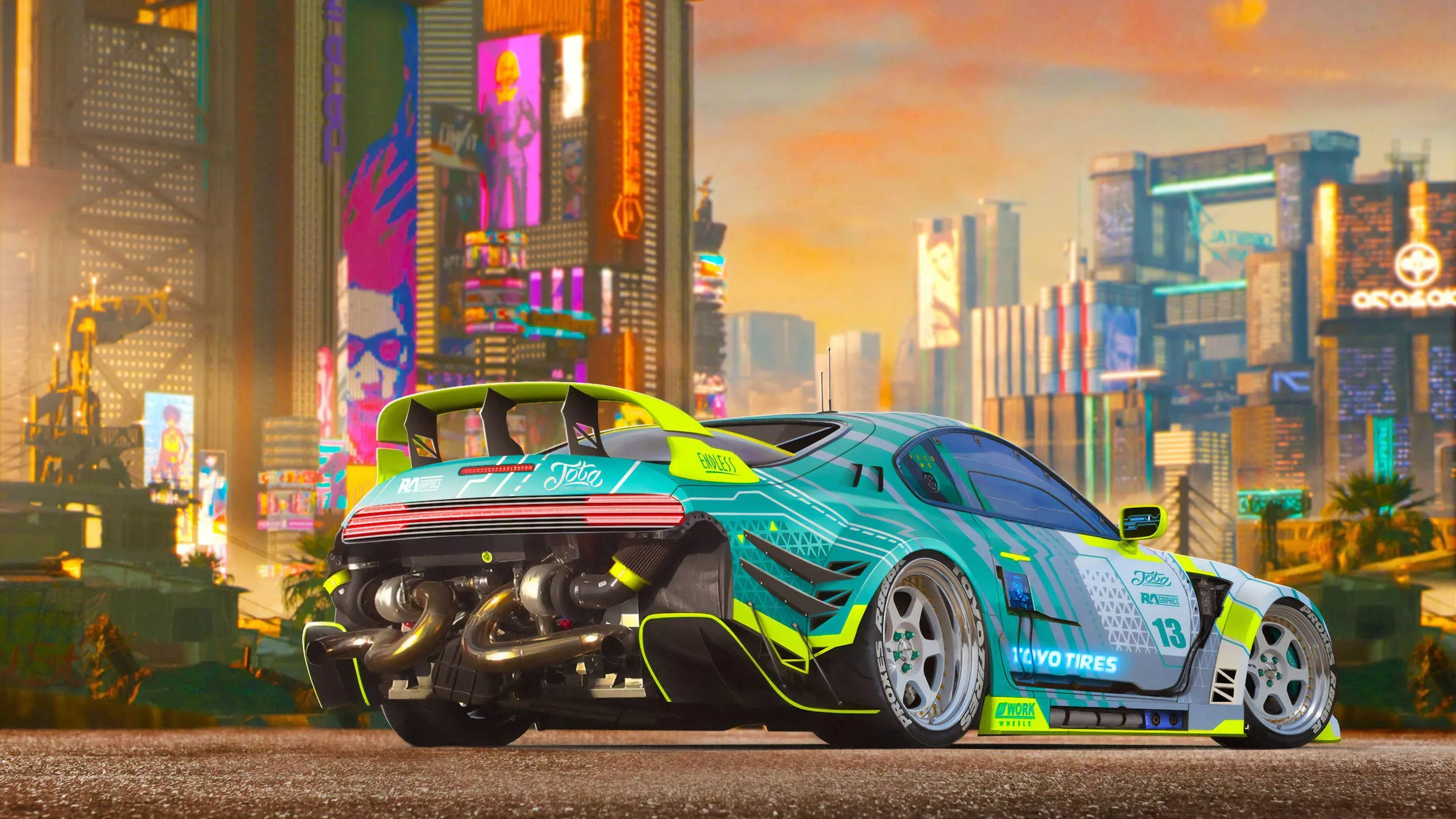 Download 2560x1440 Car Cyberpunk