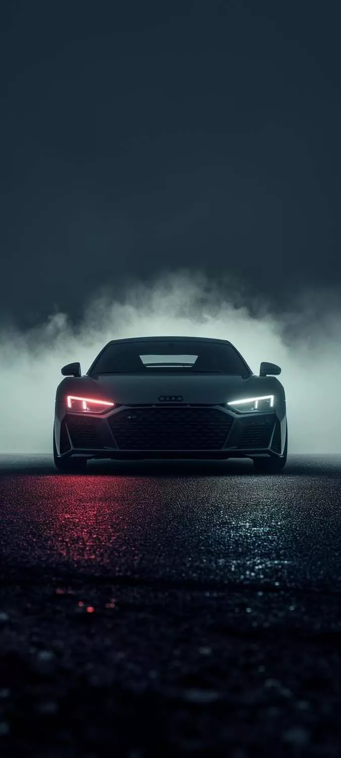 Black Car Audi R8 iPhone Wallpaper HD