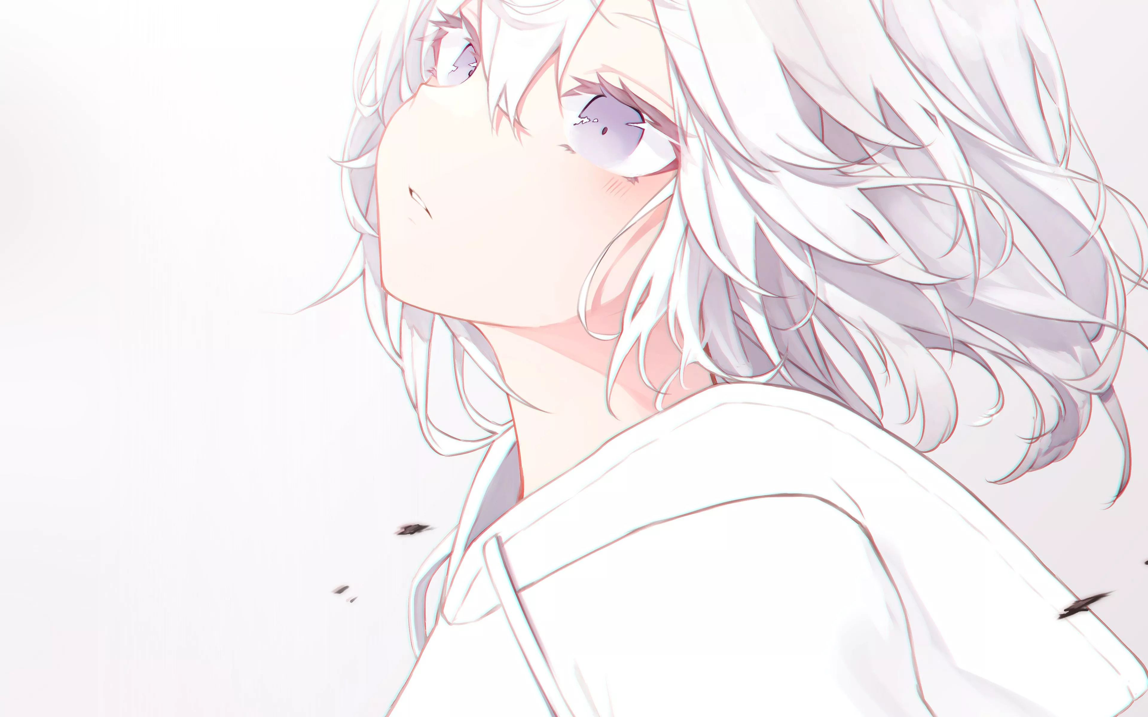 Art Anime Girl White