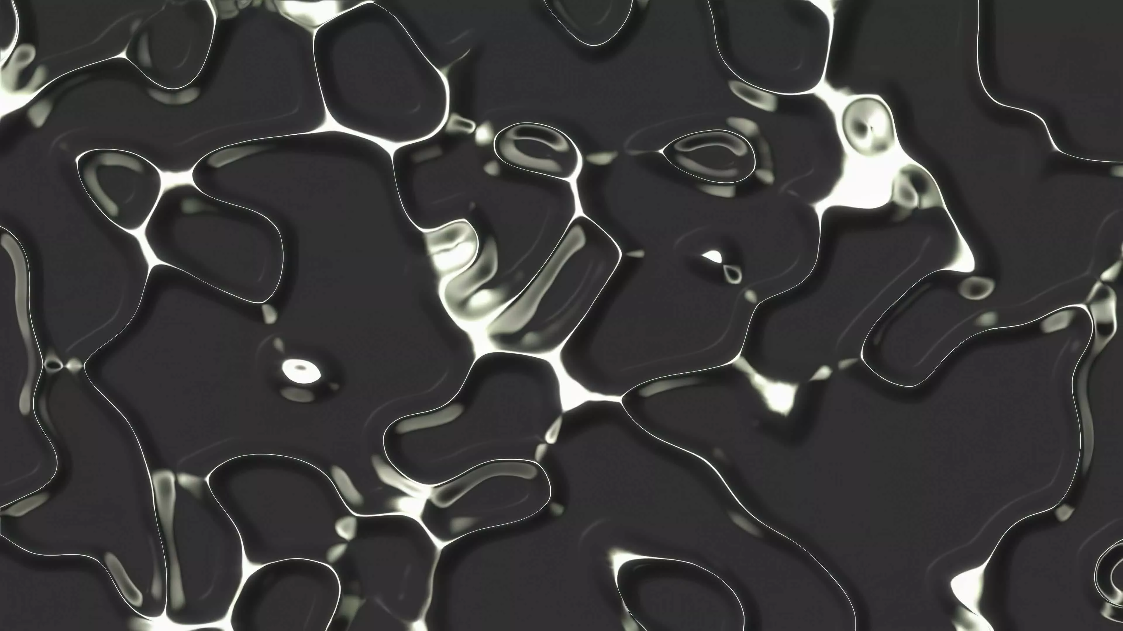 4K Abstract black liquid texture. These