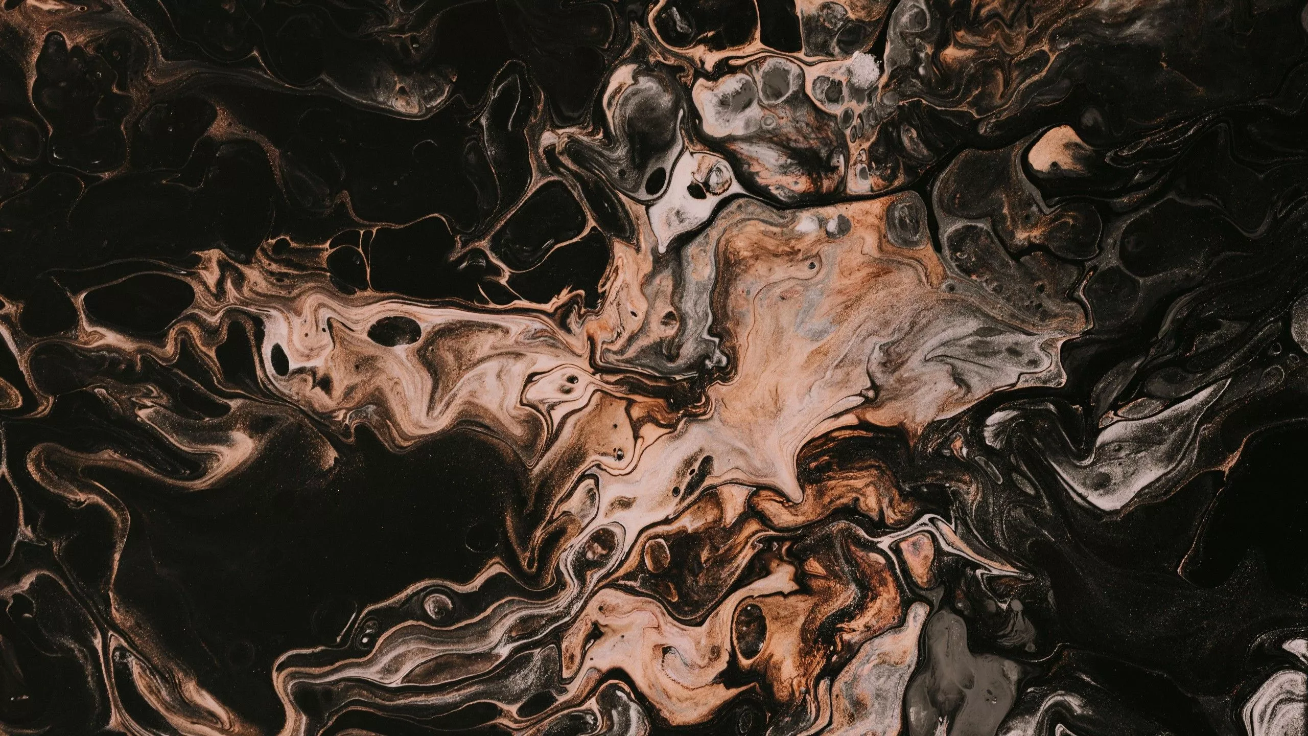 Light Black Orange Liquid Stains Spots