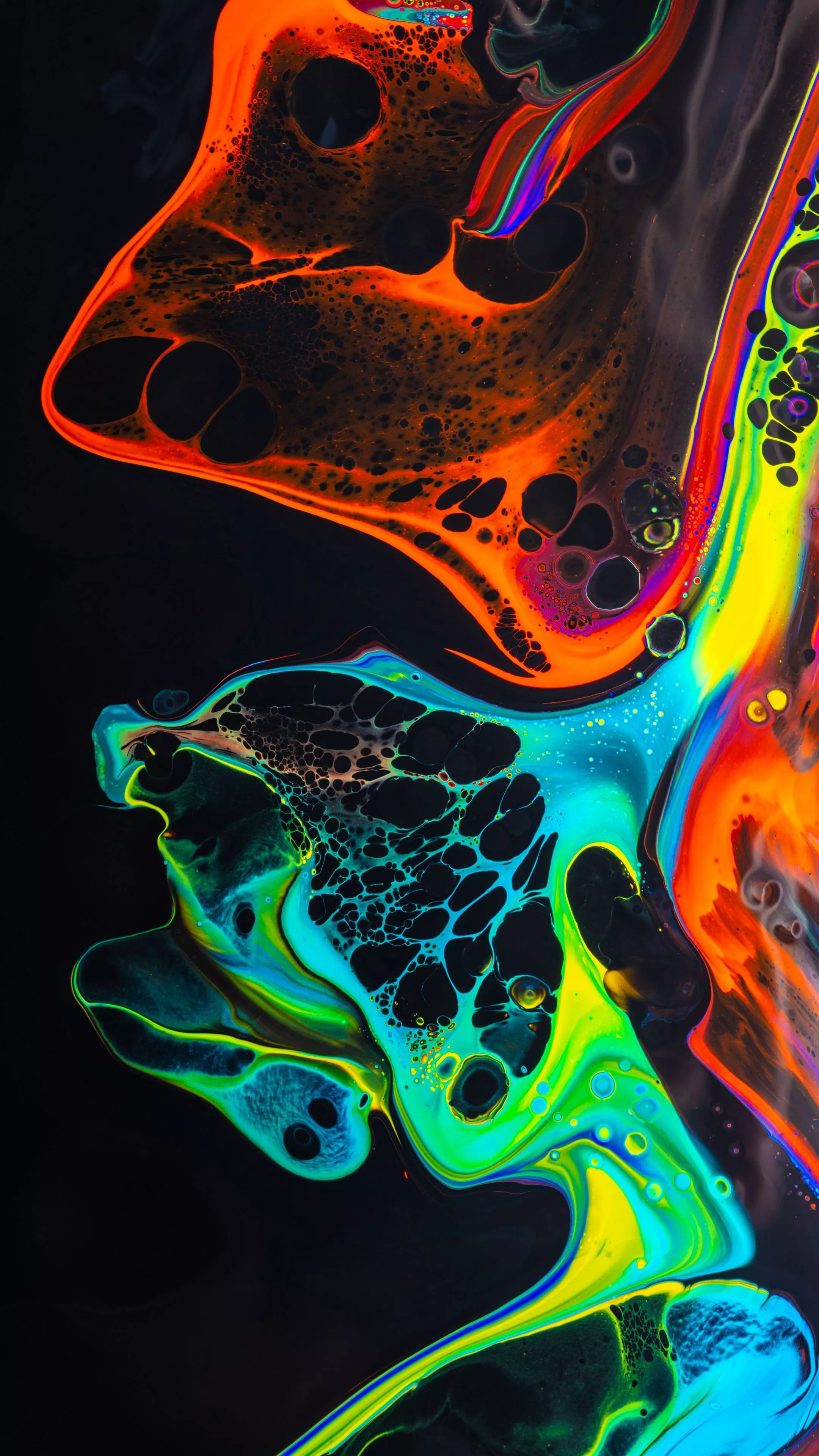Blue, Black, Fluid, Liquid, Background
